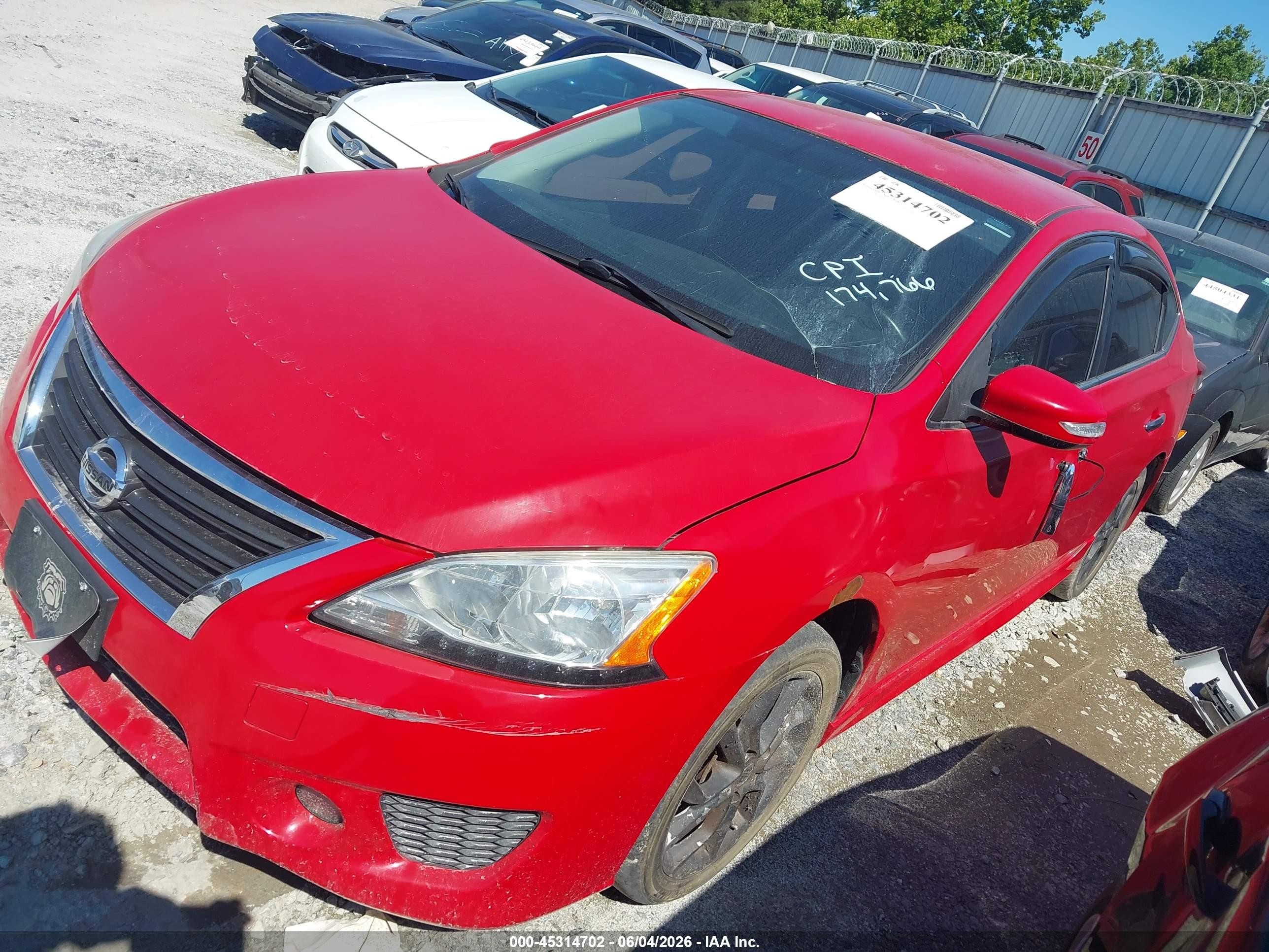 2015 Nissan Sentra Sr Красный vin: 3N1AB7AP4FY294068