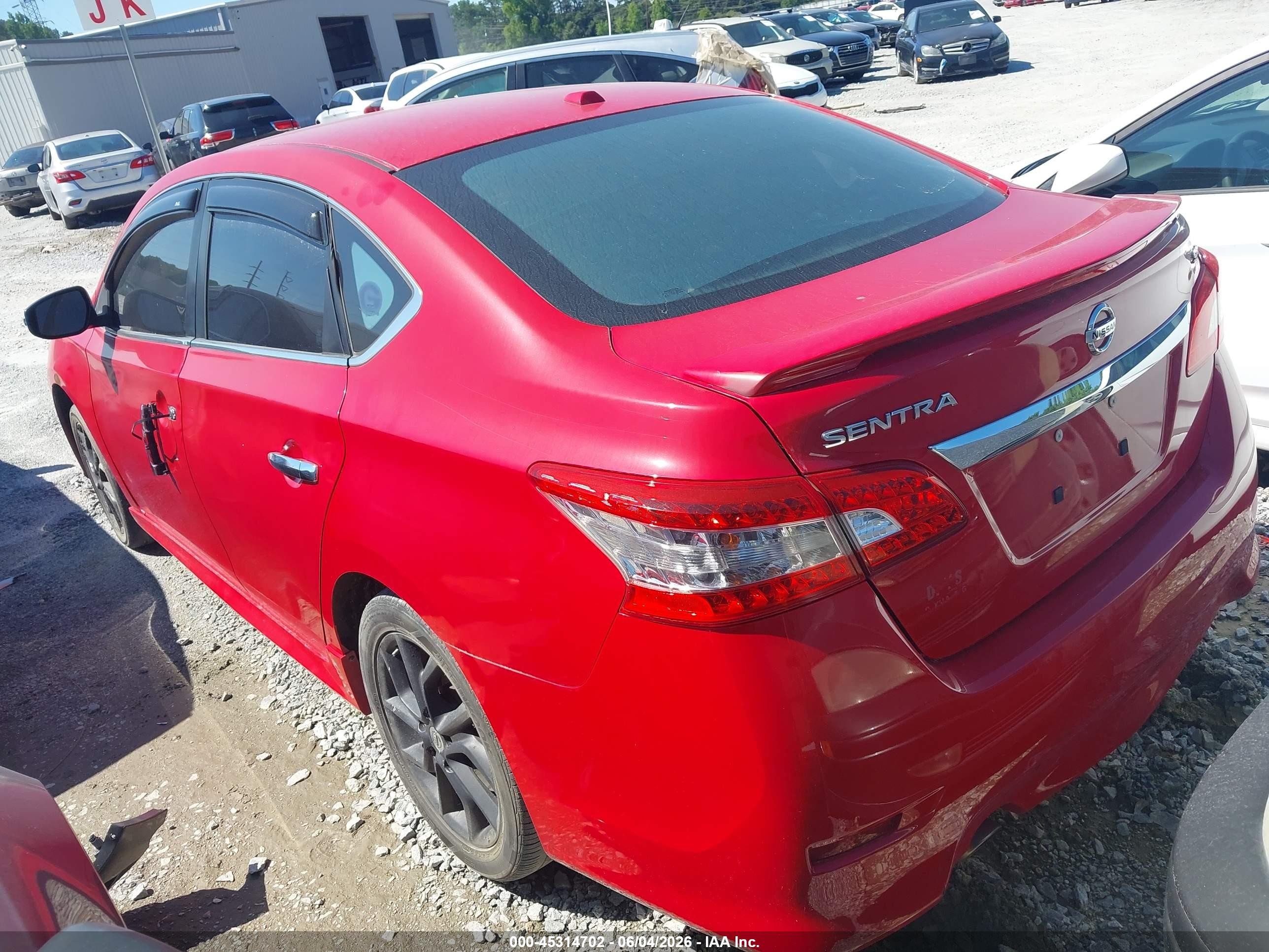 2015 Nissan Sentra Sr Красный vin: 3N1AB7AP4FY294068