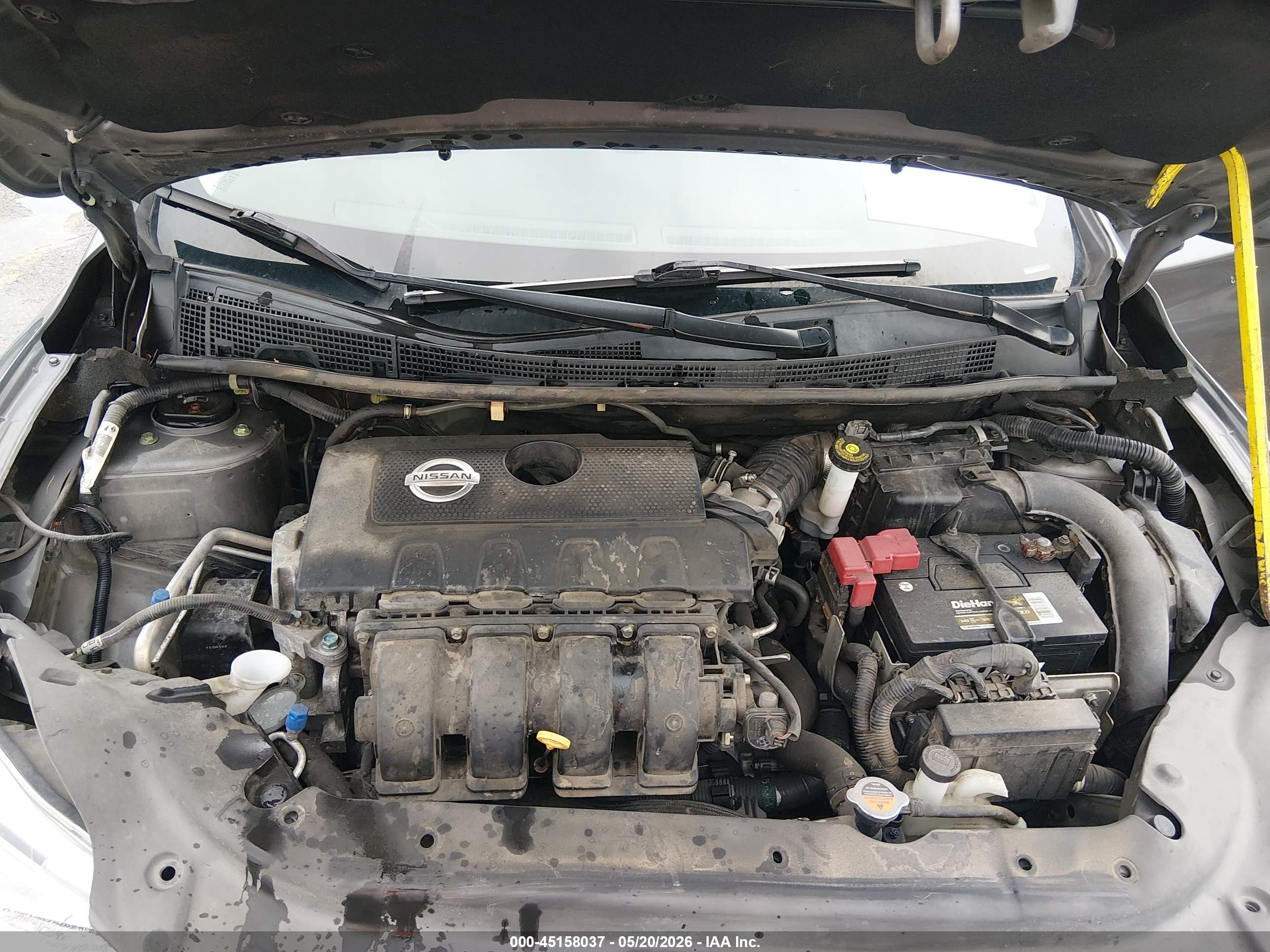 2015 Nissan Sentra Sv Gray vin: 3N1AB7AP4FY297651