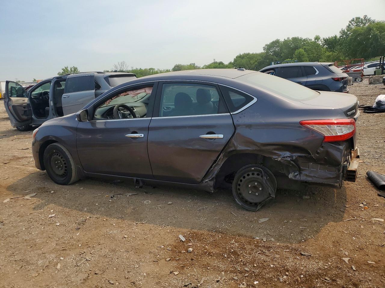 2015 Nissan Sentra Sv Gray vin: 3N1AB7AP4FY303660
