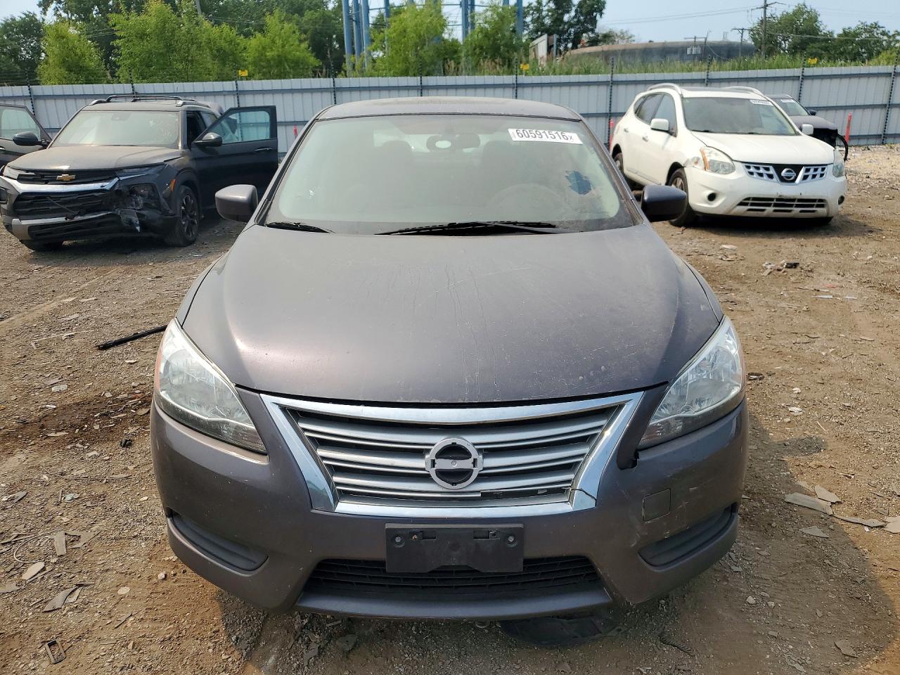 2015 Nissan Sentra Sv Gray vin: 3N1AB7AP4FY303660