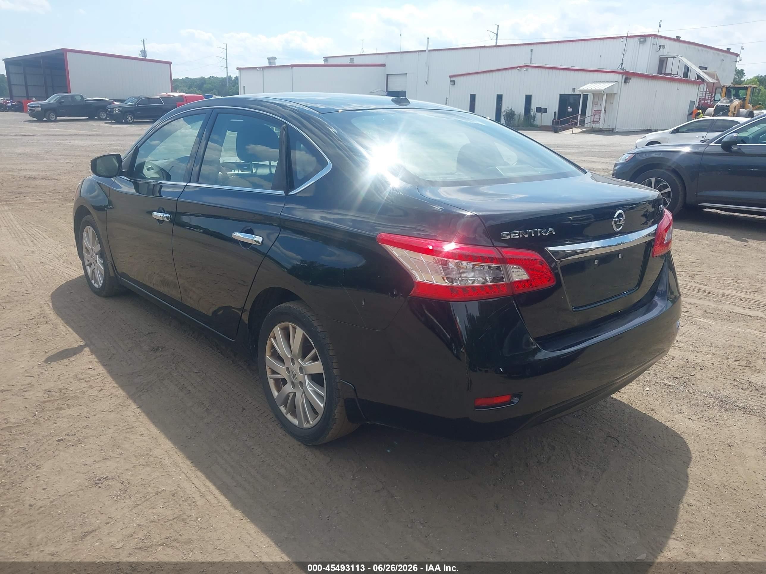 2015 Nissan Sentra Sl Black vin: 3N1AB7AP4FY307434