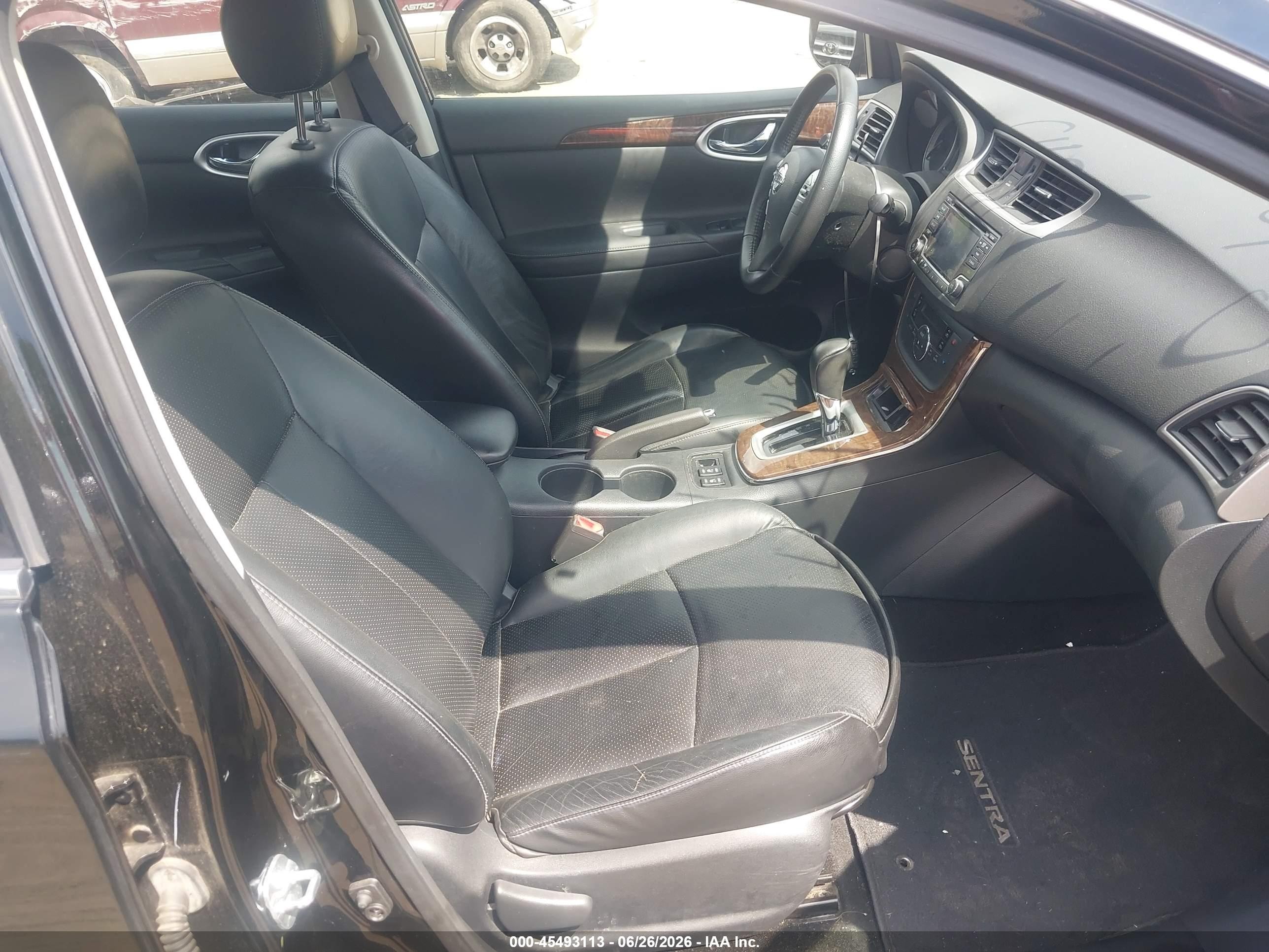 2015 Nissan Sentra Sl Black vin: 3N1AB7AP4FY307434