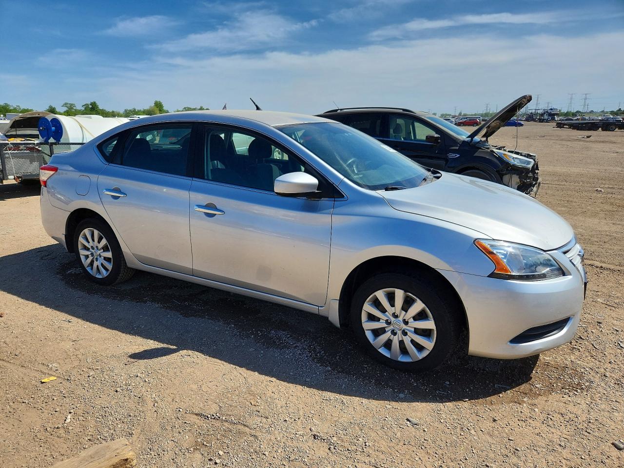 2015 Nissan Sentra S Silver vin: 3N1AB7AP4FY311371
