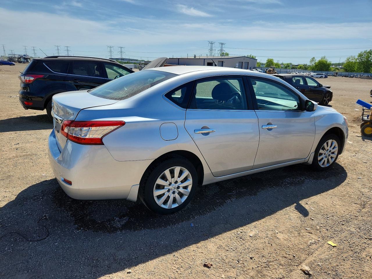 2015 Nissan Sentra S Silver vin: 3N1AB7AP4FY311371