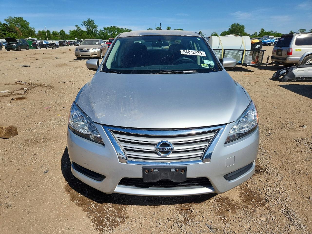 2015 Nissan Sentra S Silver vin: 3N1AB7AP4FY311371