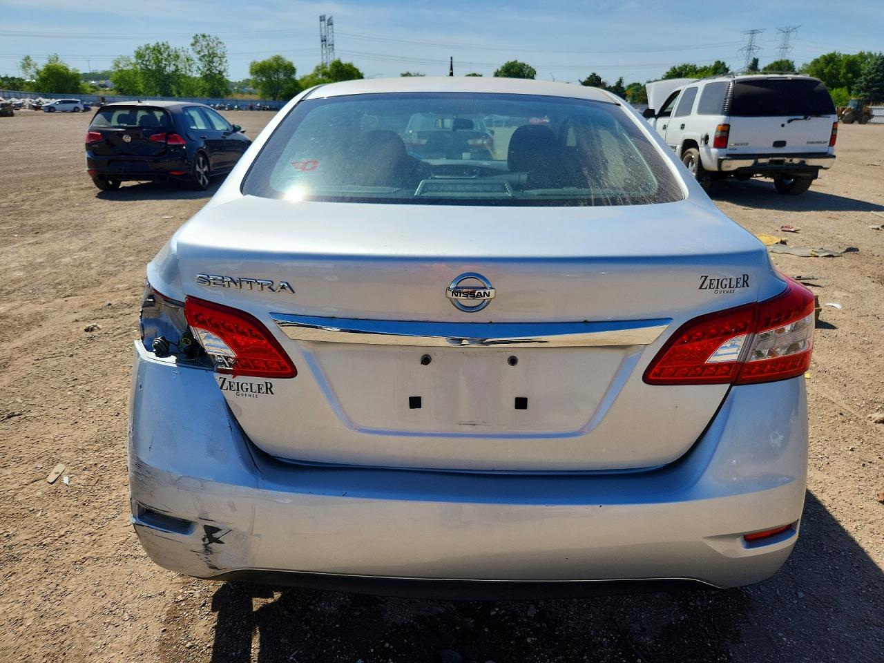 2015 Nissan Sentra S Silver vin: 3N1AB7AP4FY311371