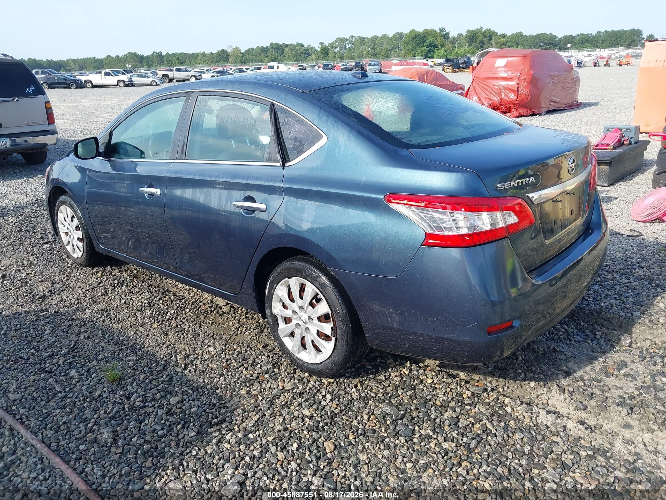 2015 Nissan Sentra Sv Gray vin: 3N1AB7AP4FY311466