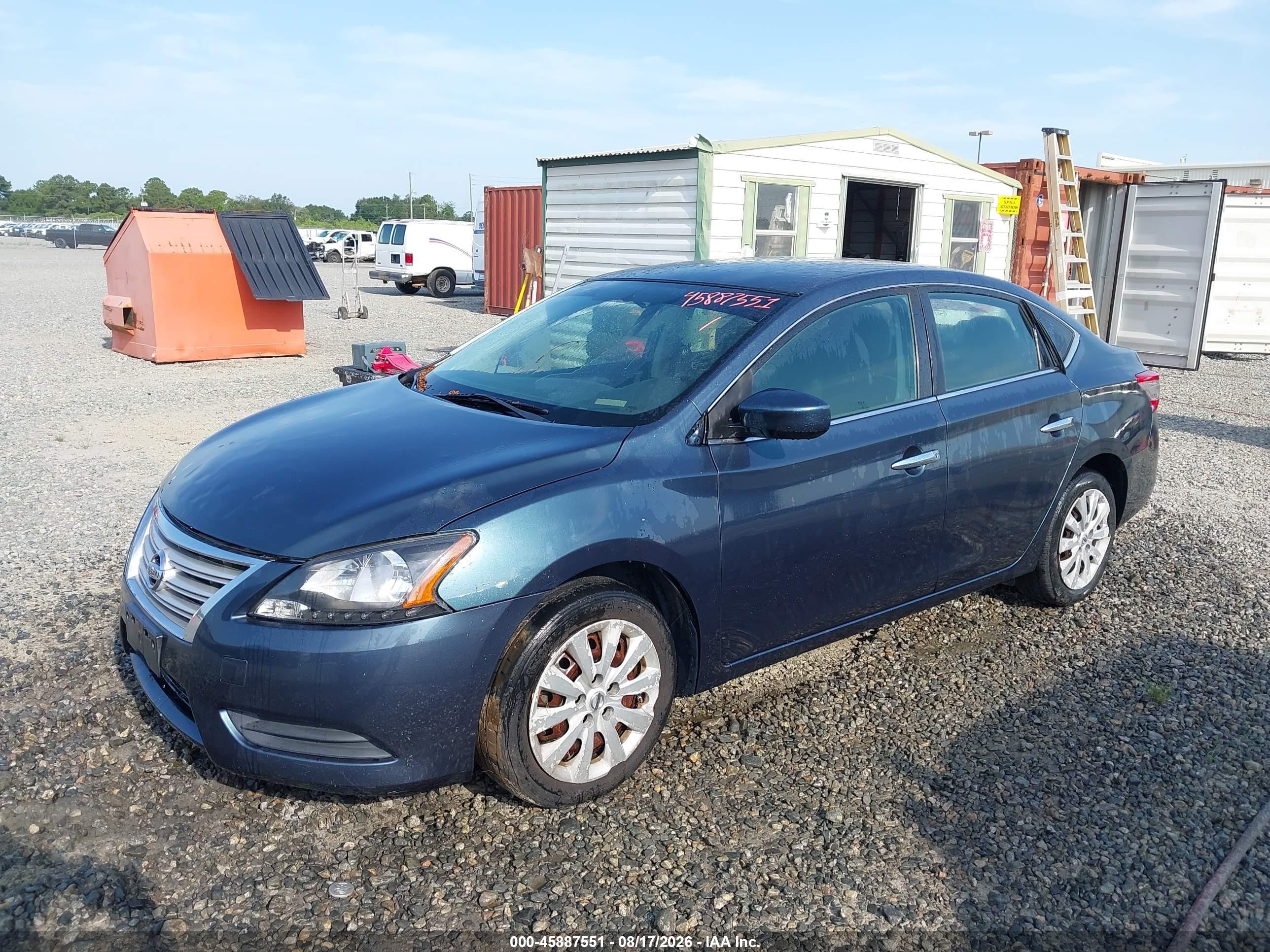 2015 Nissan Sentra Sv Gray vin: 3N1AB7AP4FY311466