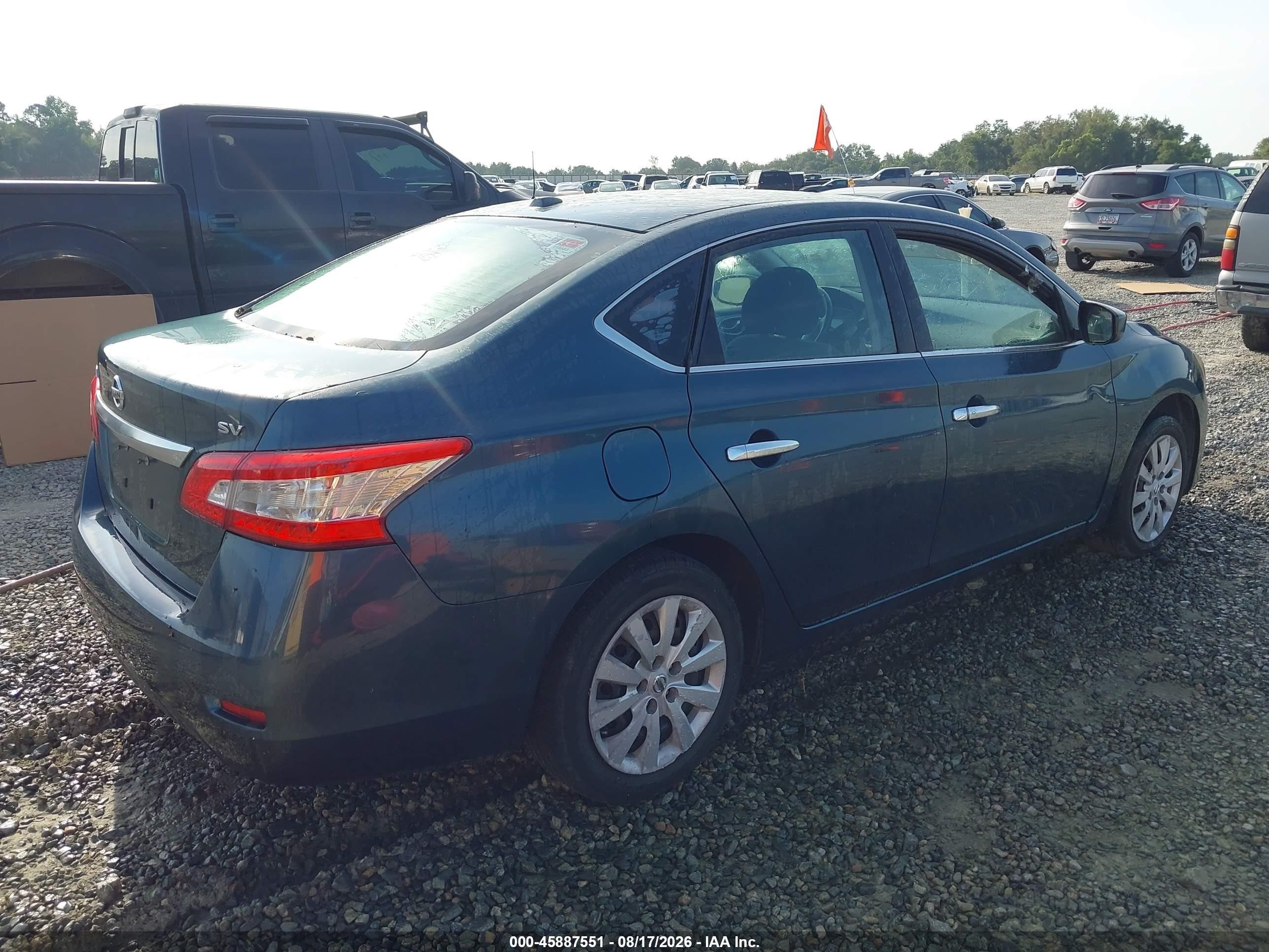 2015 Nissan Sentra Sv Gray vin: 3N1AB7AP4FY311466