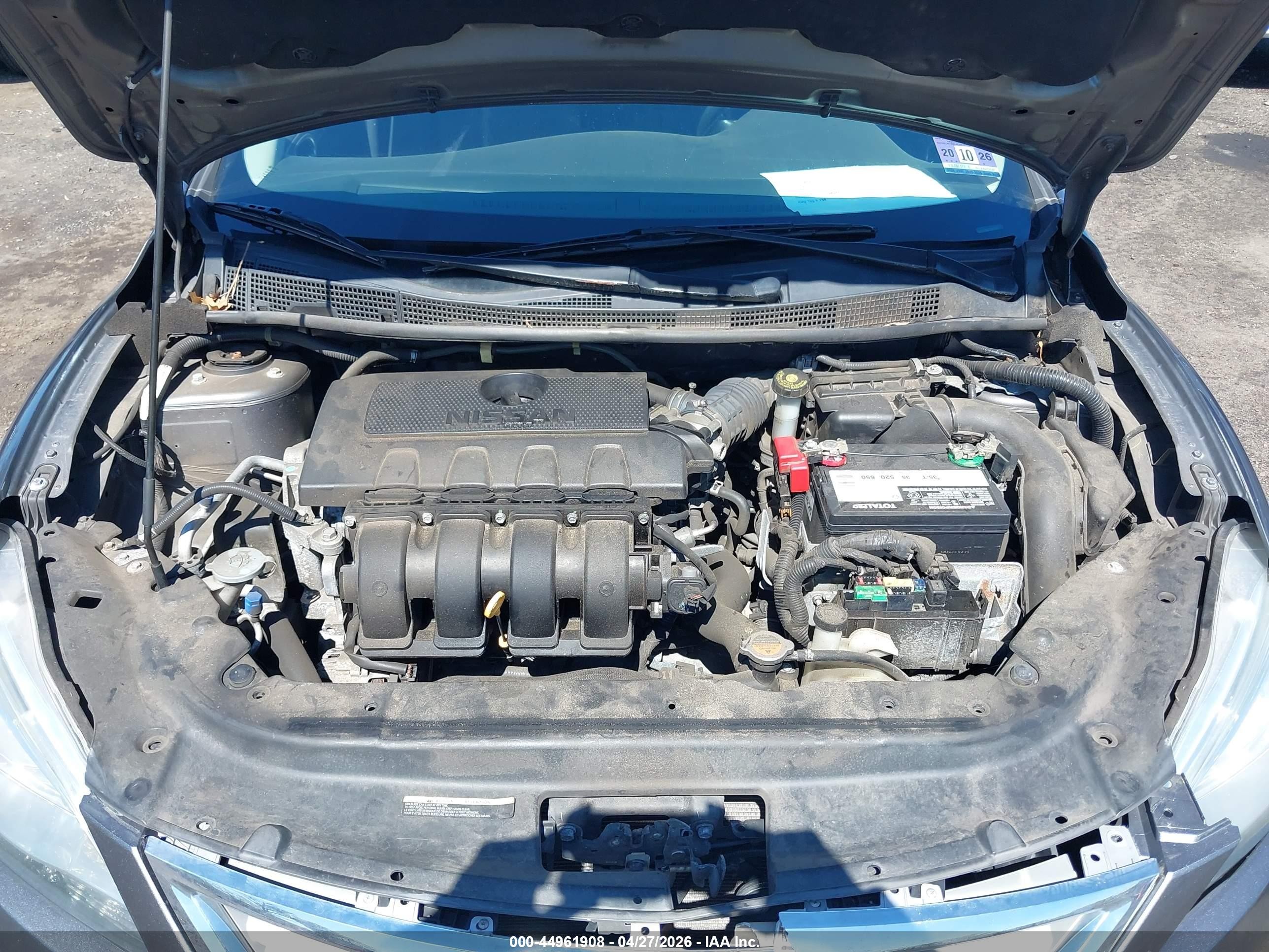 2015 Nissan Sentra S Серый vin: 3N1AB7AP4FY314335