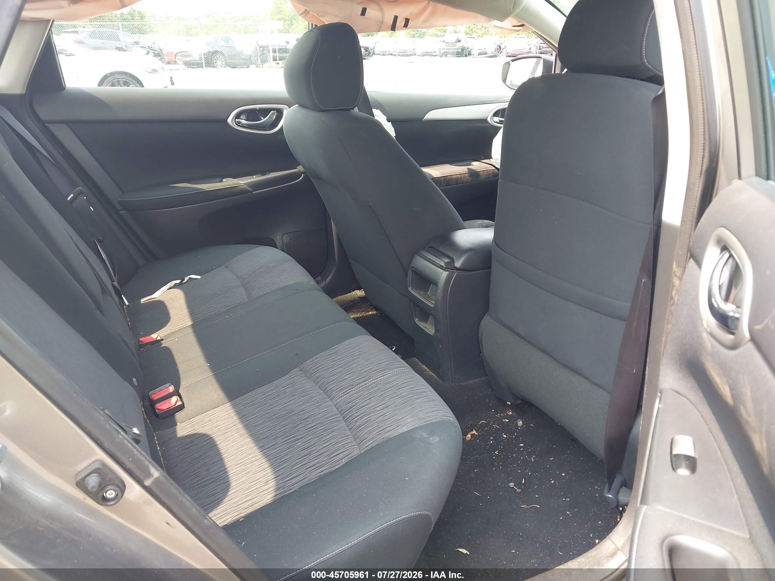 2015 Nissan Sentra Sv Gray vin: 3N1AB7AP4FY314772