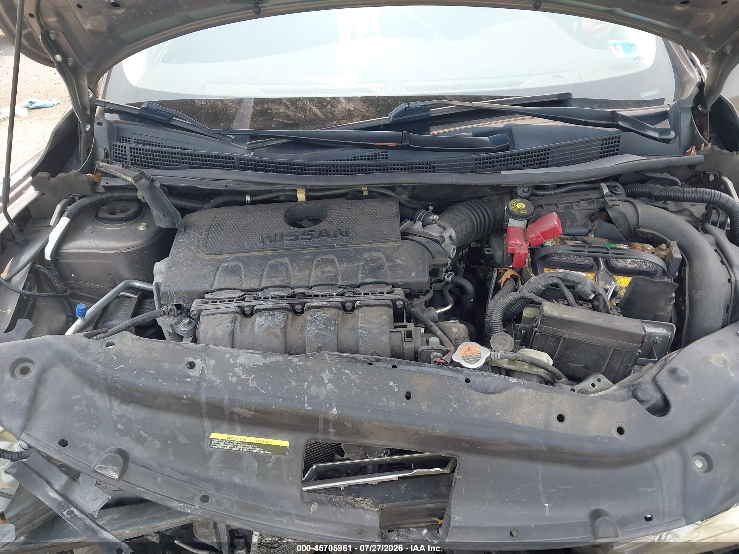 2015 Nissan Sentra Sv Gray vin: 3N1AB7AP4FY314772