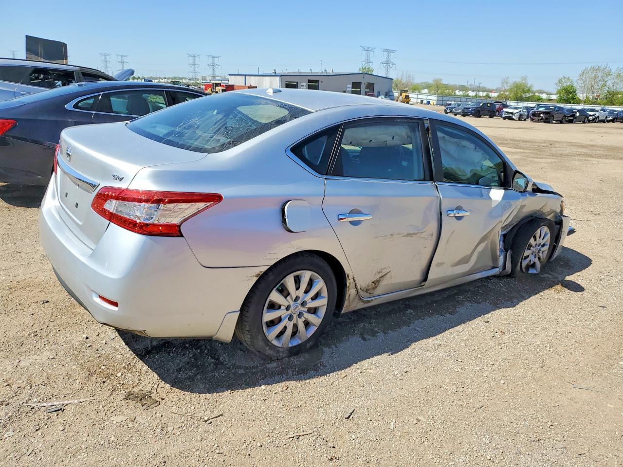 2015 Nissan Sentra Sv Silver vin: 3N1AB7AP4FY316523