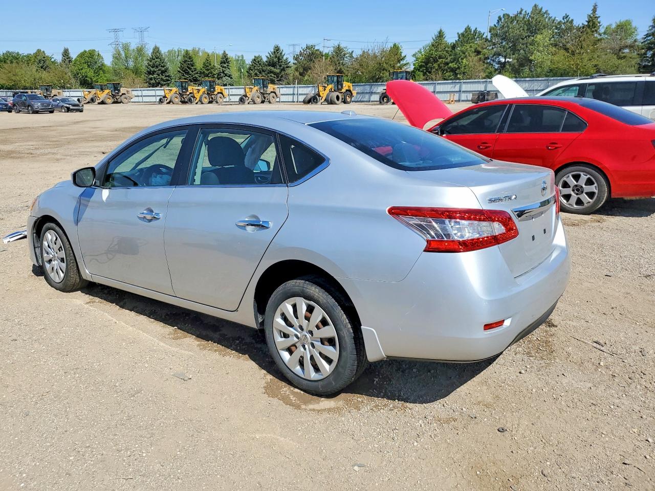 2015 Nissan Sentra Sv Silver vin: 3N1AB7AP4FY316523