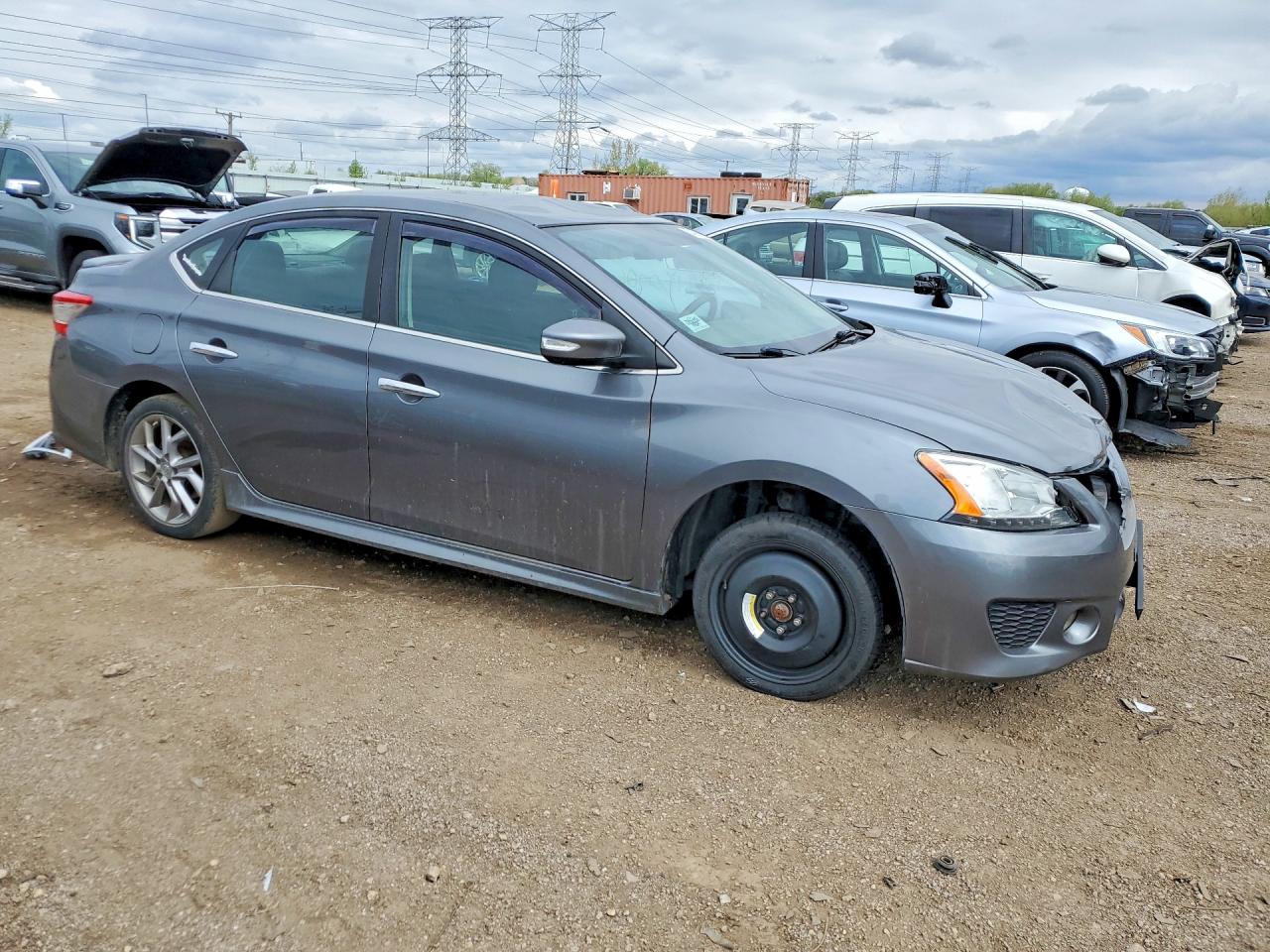 2015 Nissan Sentra Sr Gray vin: 3N1AB7AP4FY317915