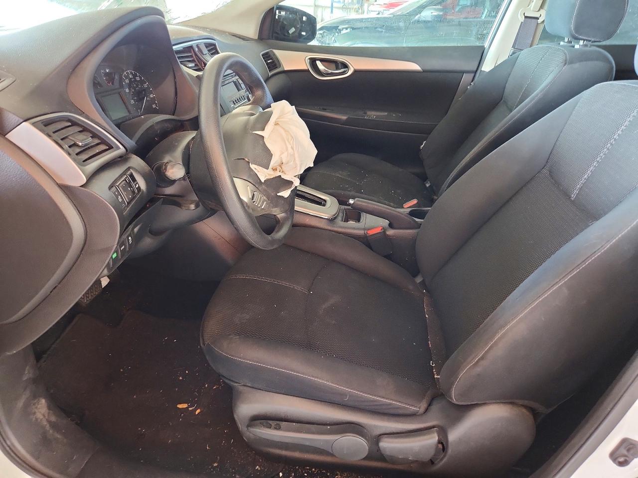 2015 Nissan Sentra S White vin: 3N1AB7AP4FY321480
