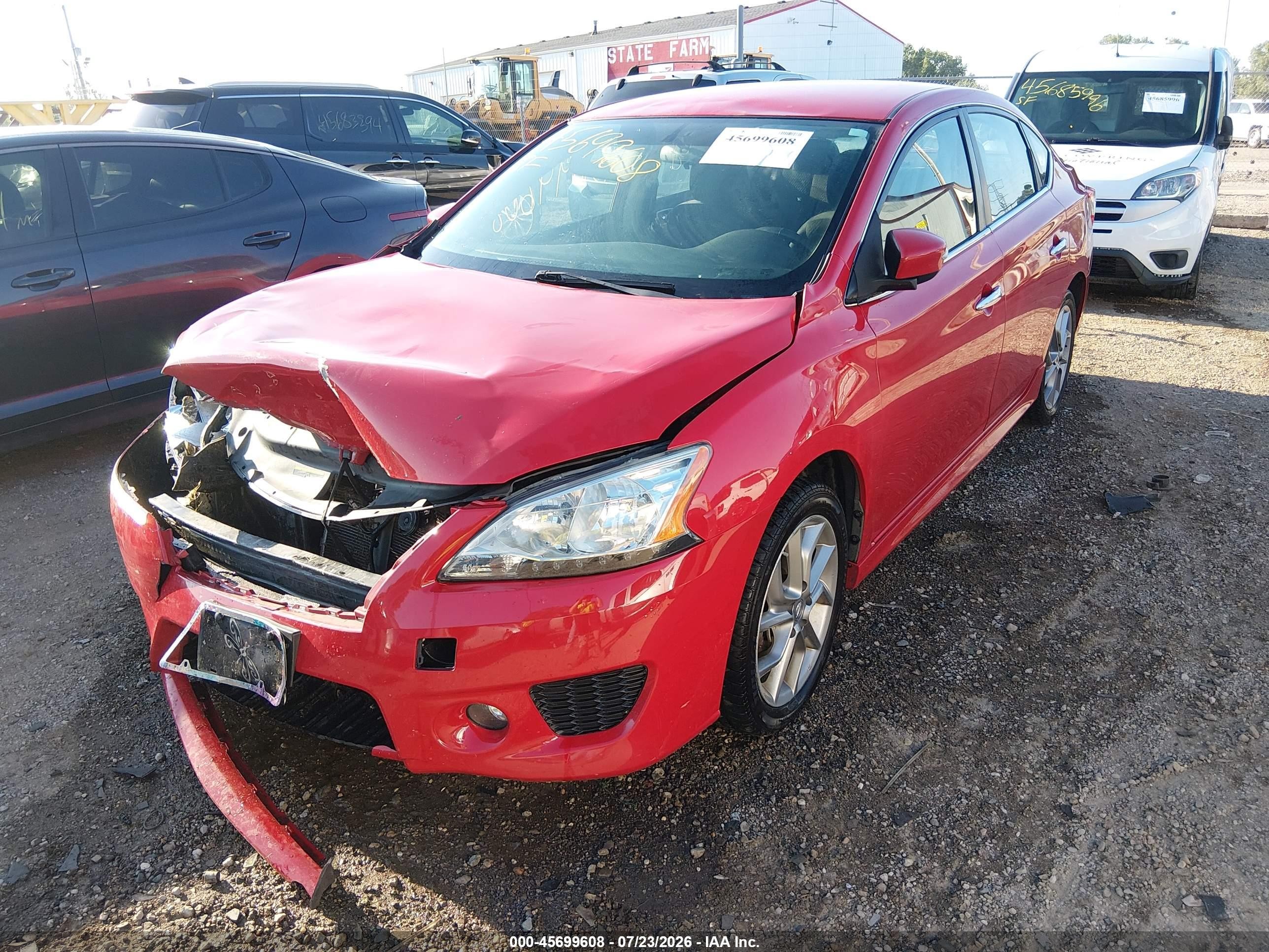 2015 Nissan Sentra Sr Red vin: 3N1AB7AP4FY325500