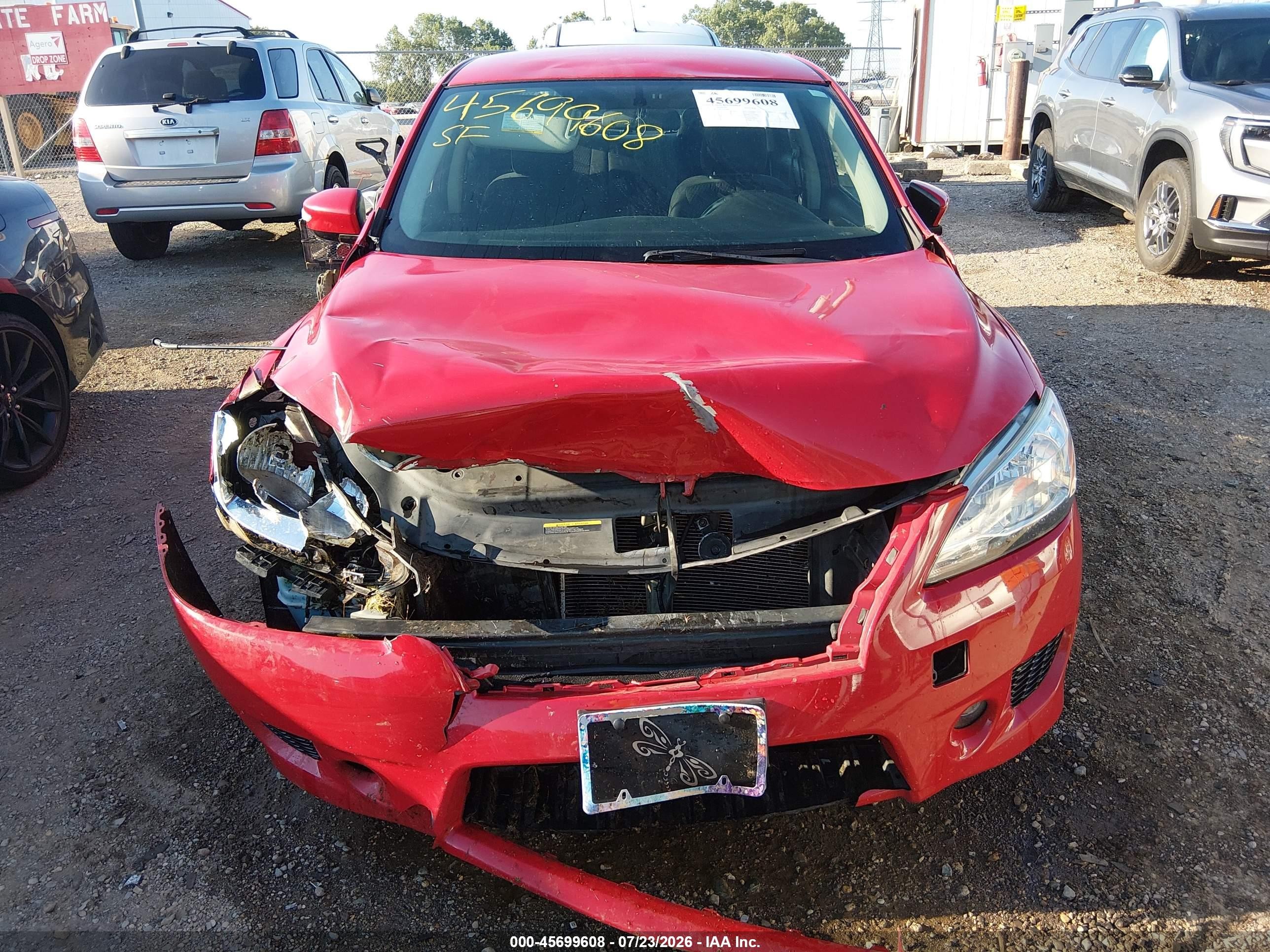 2015 Nissan Sentra Sr Red vin: 3N1AB7AP4FY325500