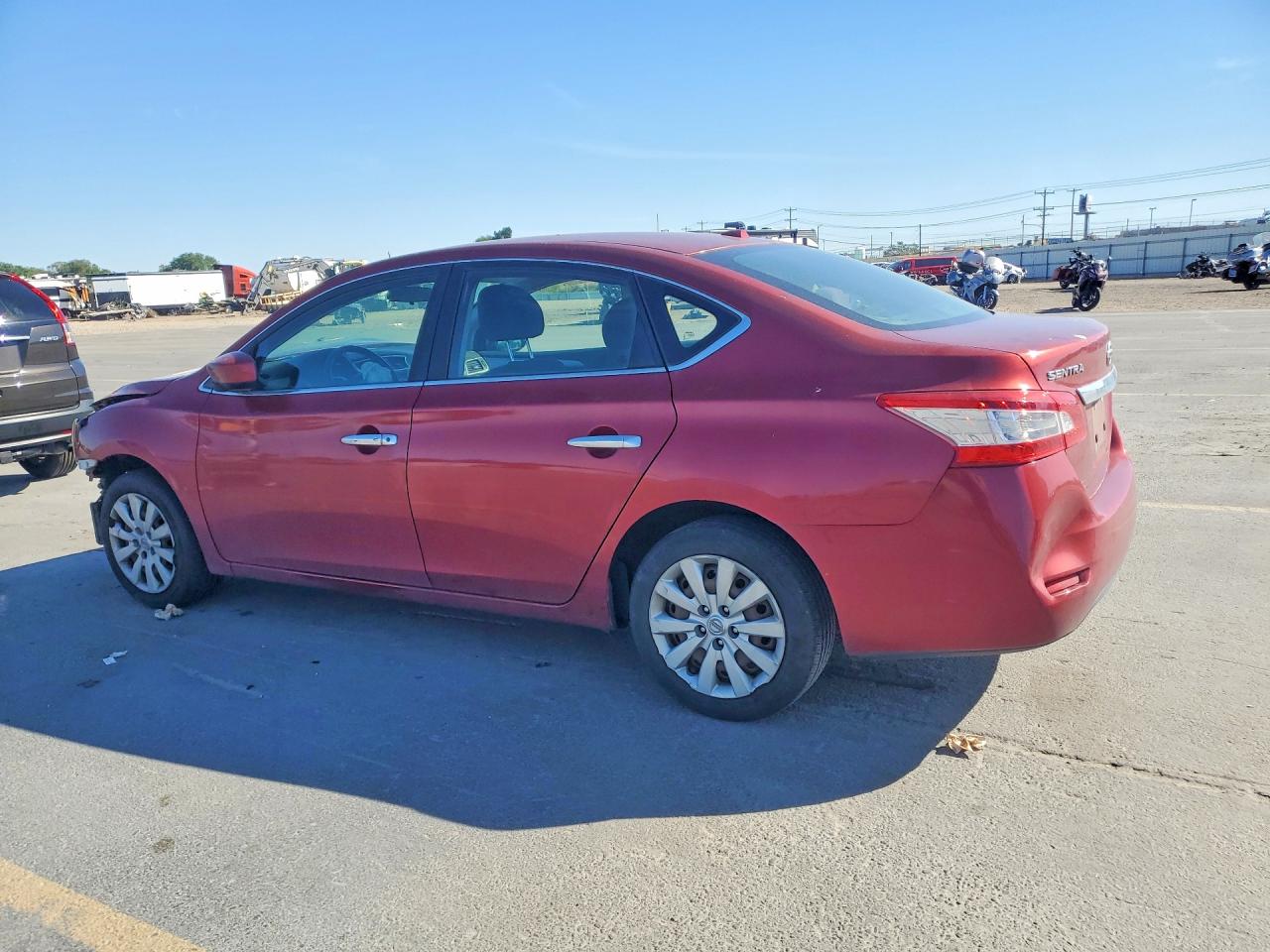 2015 Nissan Sentra Sv Красный vin: 3N1AB7AP4FY328784