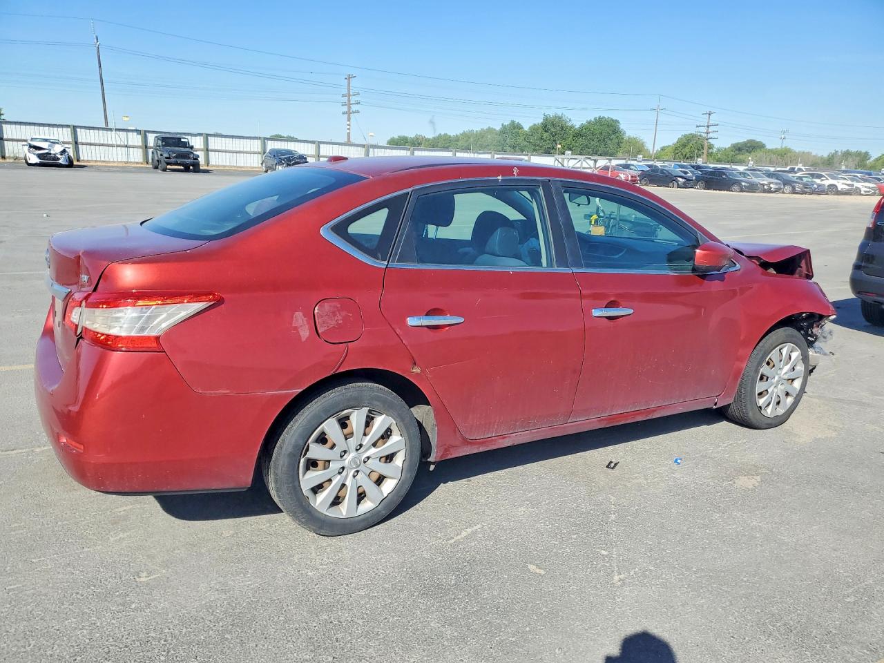 2015 Nissan Sentra Sv Красный vin: 3N1AB7AP4FY328784