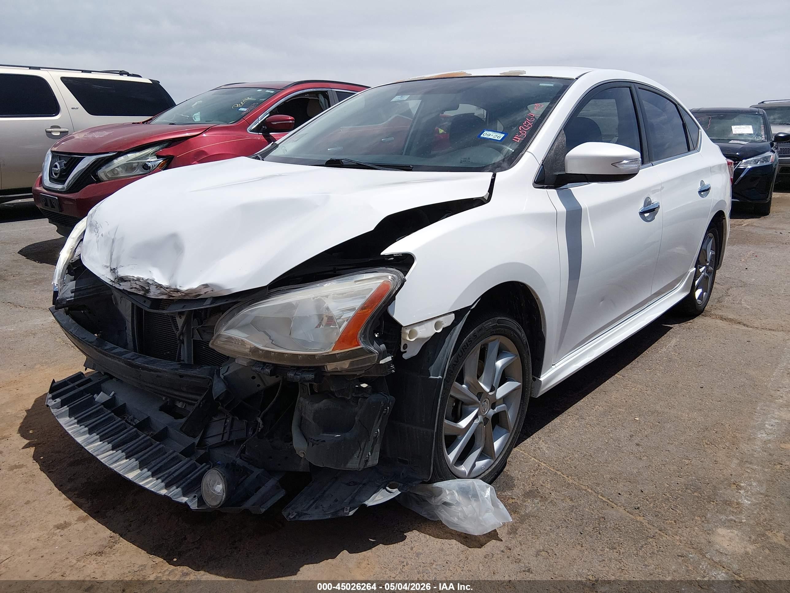 2015 Nissan Sentra Sr White vin: 3N1AB7AP4FY330423