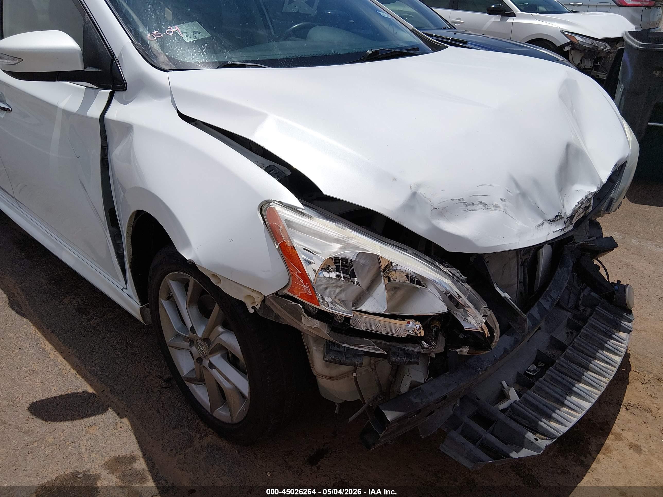 2015 Nissan Sentra Sr White vin: 3N1AB7AP4FY330423