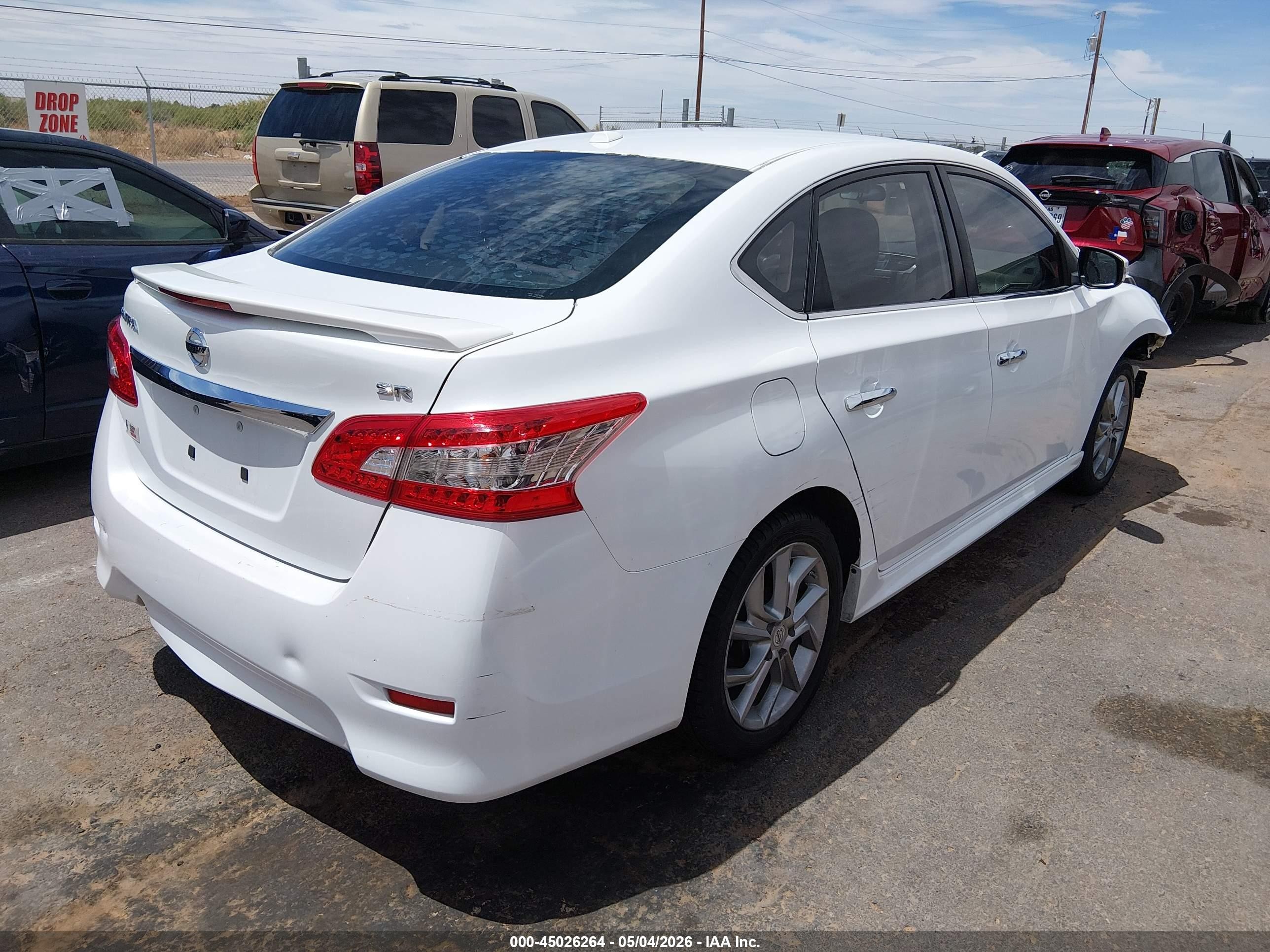 2015 Nissan Sentra Sr White vin: 3N1AB7AP4FY330423