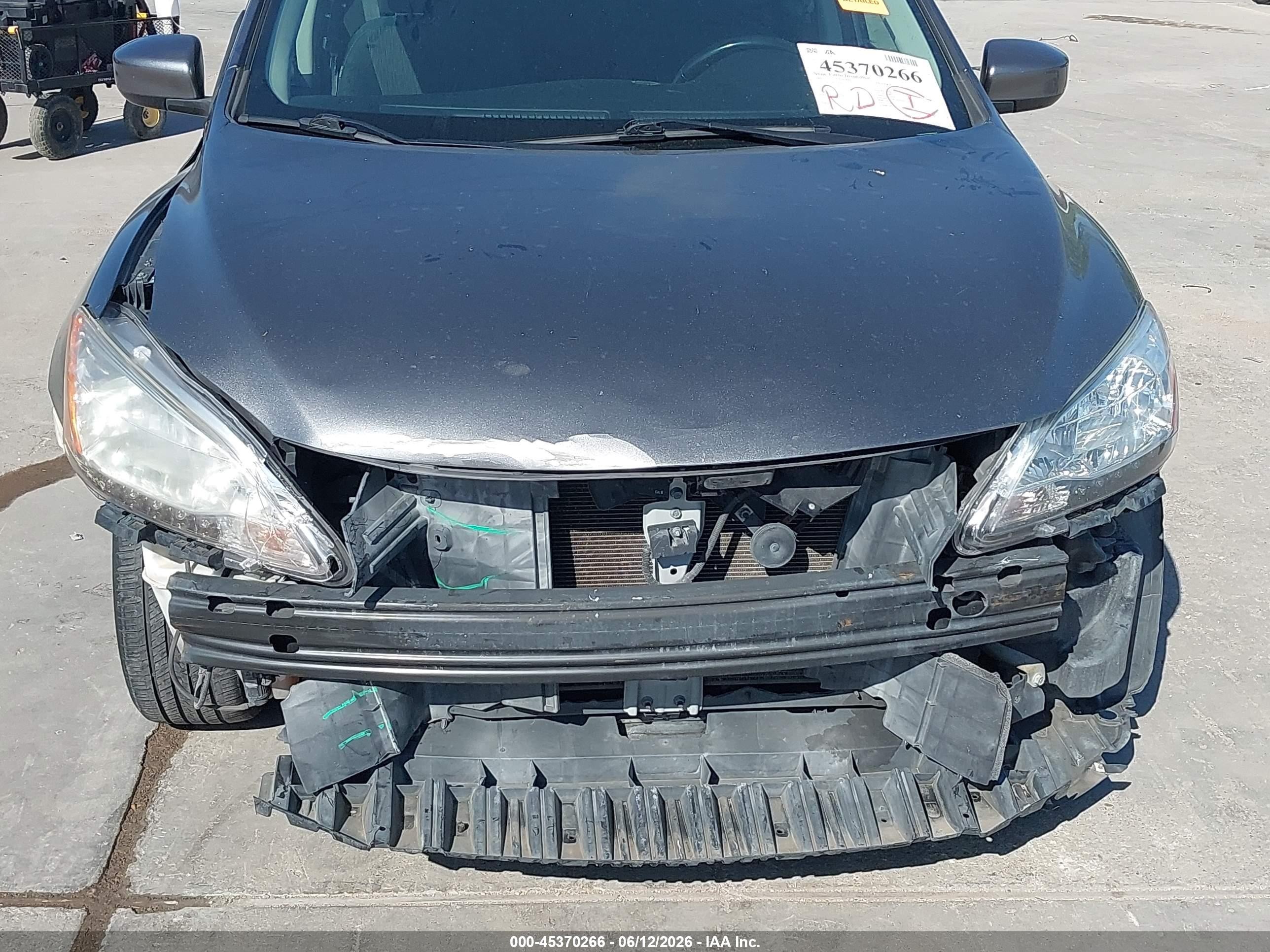 2015 Nissan Sentra Sv Gray vin: 3N1AB7AP4FY336075