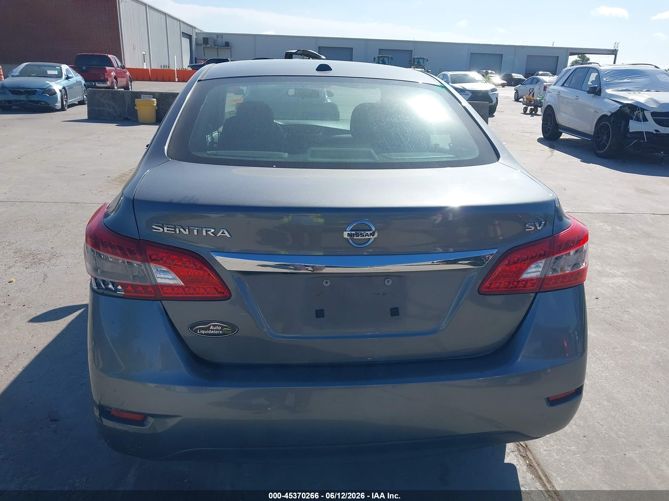 2015 Nissan Sentra Sv Gray vin: 3N1AB7AP4FY336075