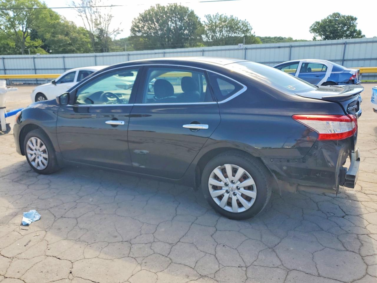 2015 Nissan Sentra S Black vin: 3N1AB7AP4FY340207
