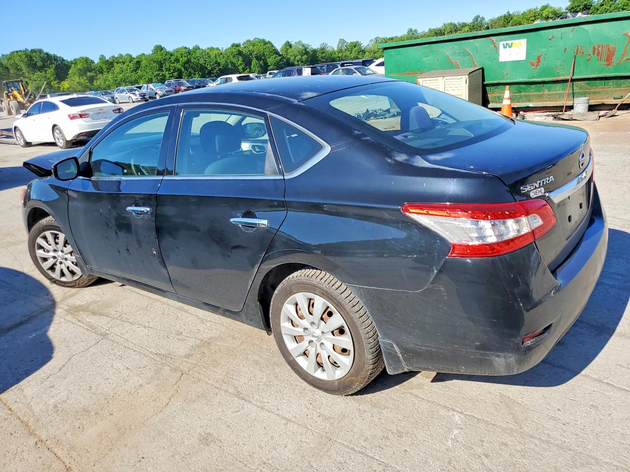 2015 Nissan Sentra S Black vin: 3N1AB7AP4FY345228