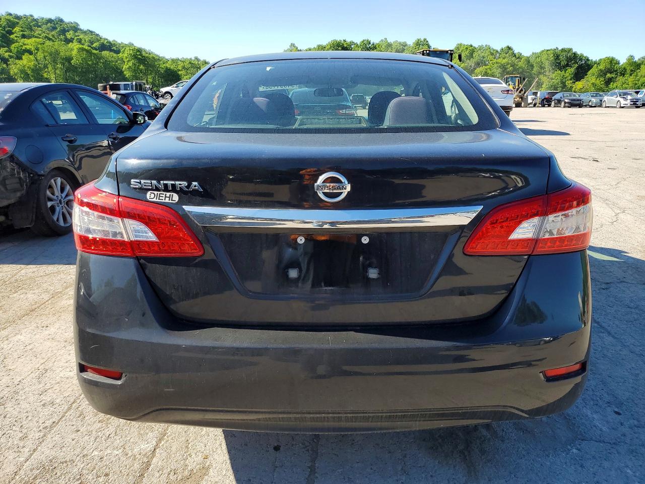 2015 Nissan Sentra S Black vin: 3N1AB7AP4FY345228