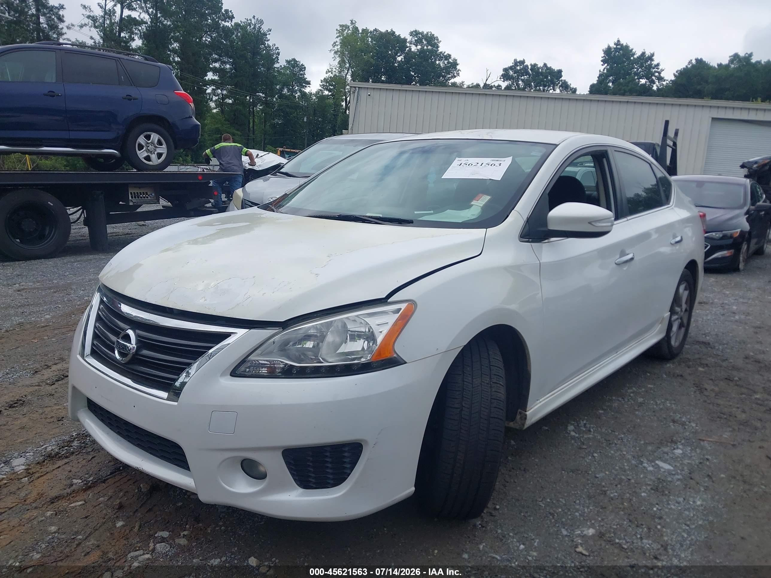 2015 Nissan Sentra Sr White vin: 3N1AB7AP4FY351076