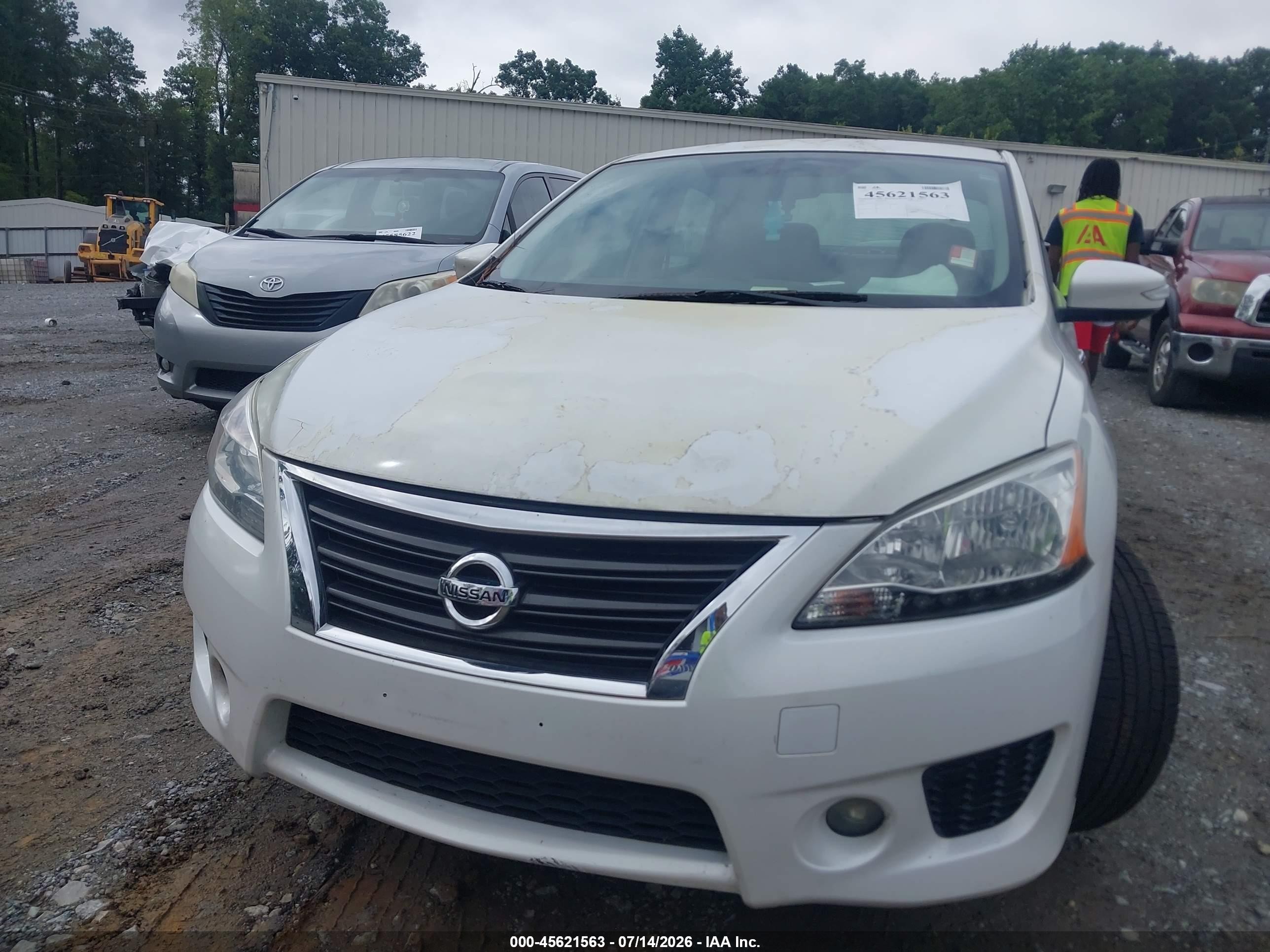 2015 Nissan Sentra Sr White vin: 3N1AB7AP4FY351076