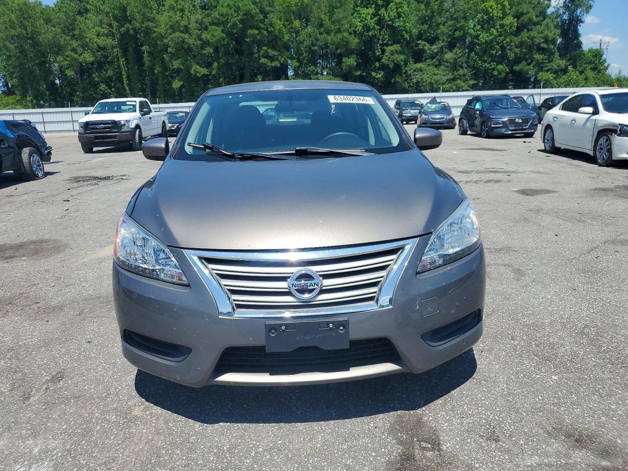 2015 Nissan Sentra Sv Brown vin: 3N1AB7AP4FY355886