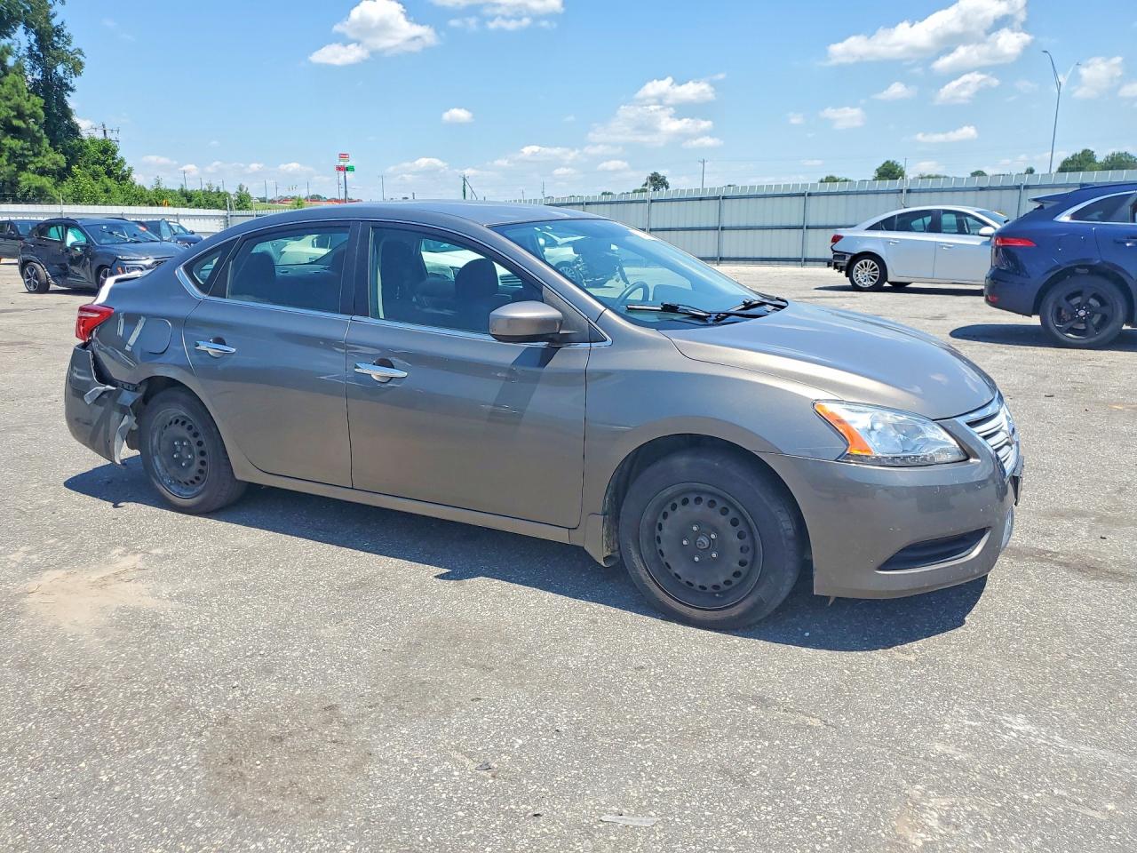 2015 Nissan Sentra Sv Brown vin: 3N1AB7AP4FY355886