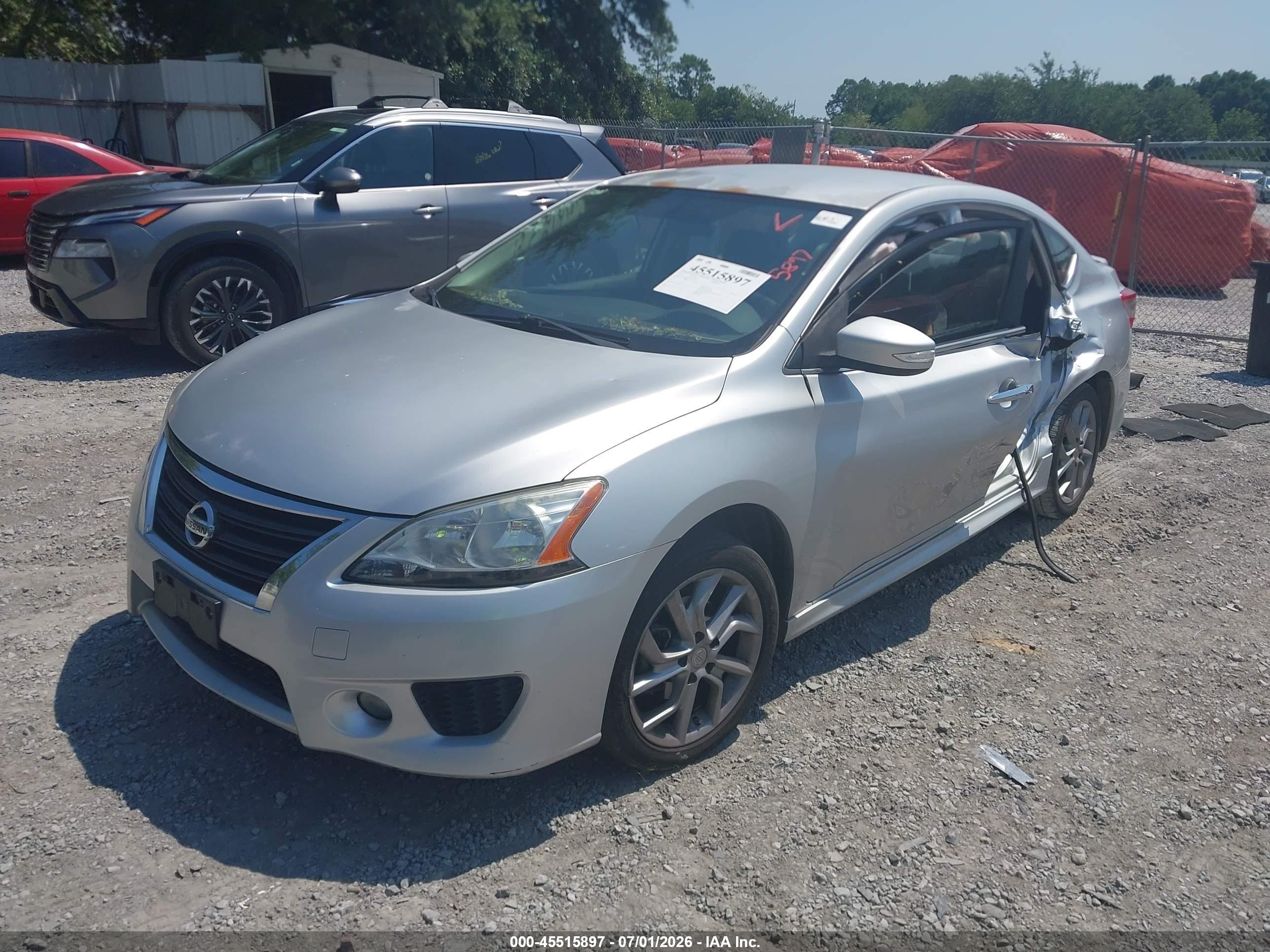 2015 Nissan Sentra Sr Silver vin: 3N1AB7AP4FY361722