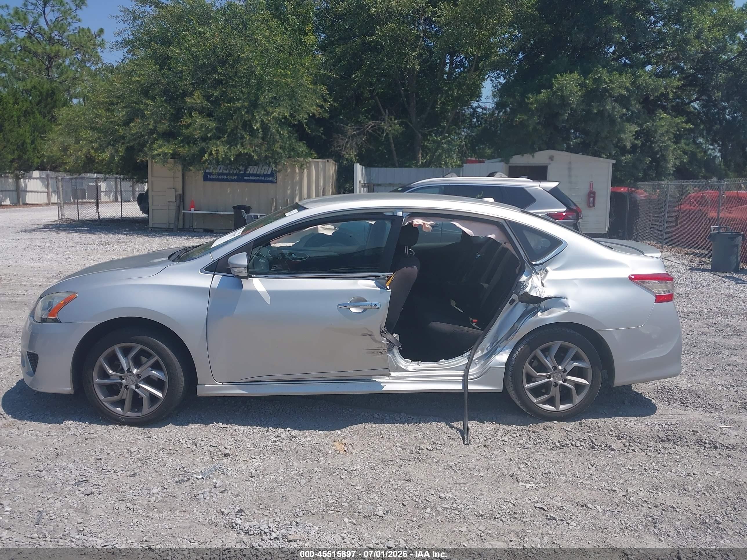 2015 Nissan Sentra Sr Silver vin: 3N1AB7AP4FY361722