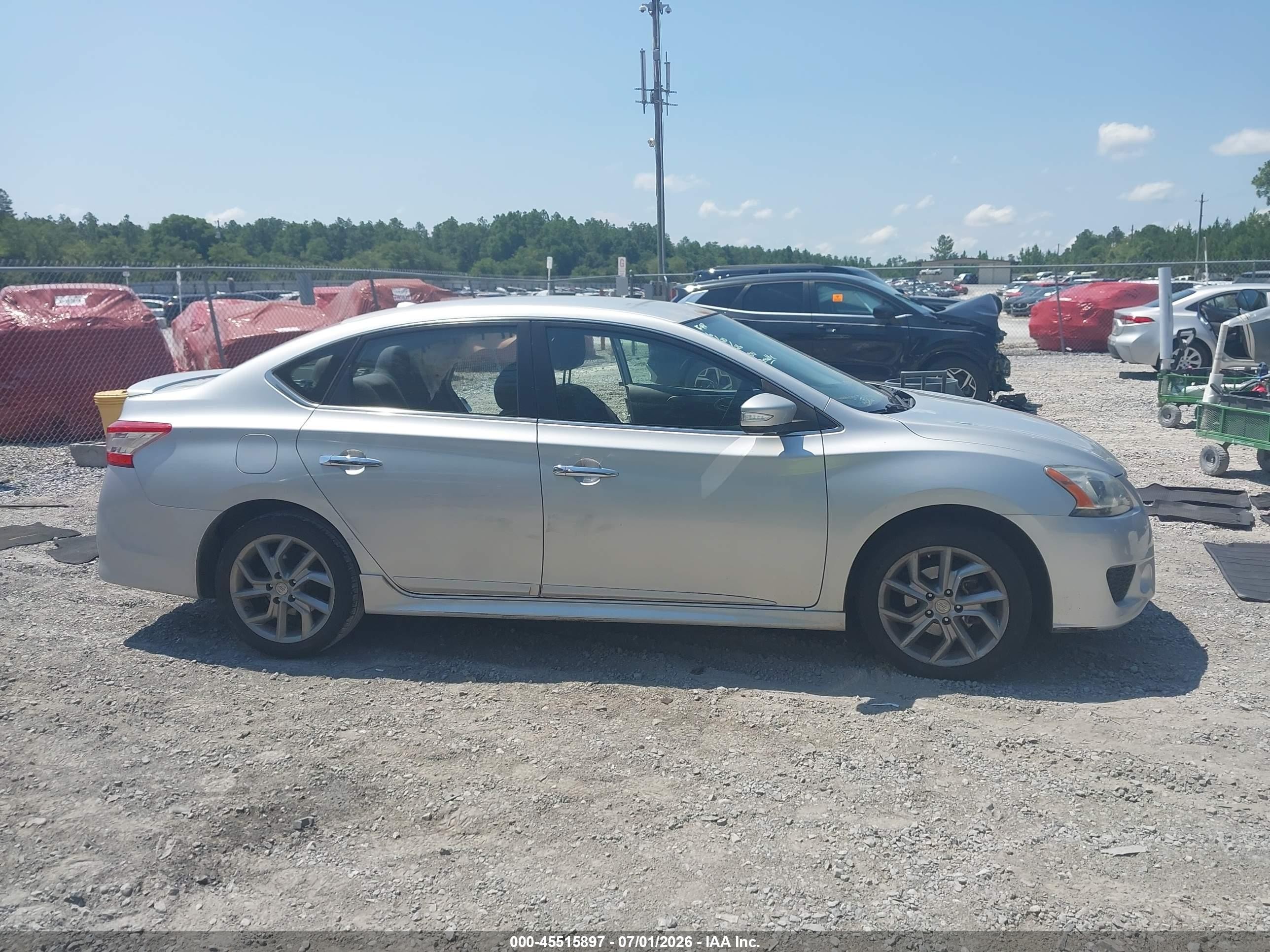 2015 Nissan Sentra Sr Silver vin: 3N1AB7AP4FY361722