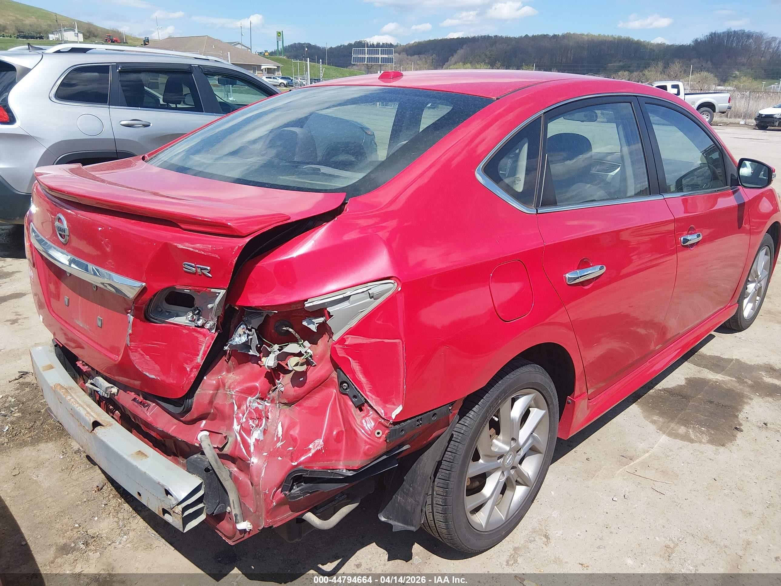 2015 Nissan Sentra Sr Red vin: 3N1AB7AP4FY363986