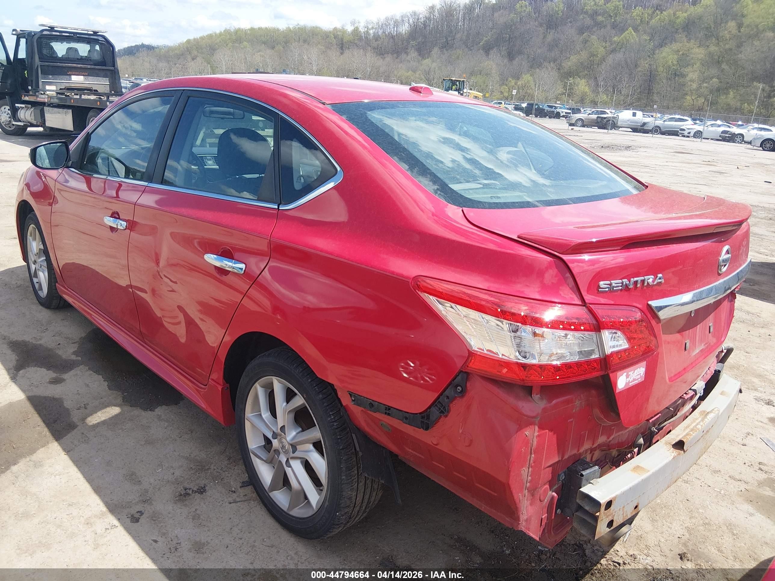 2015 Nissan Sentra Sr Red vin: 3N1AB7AP4FY363986