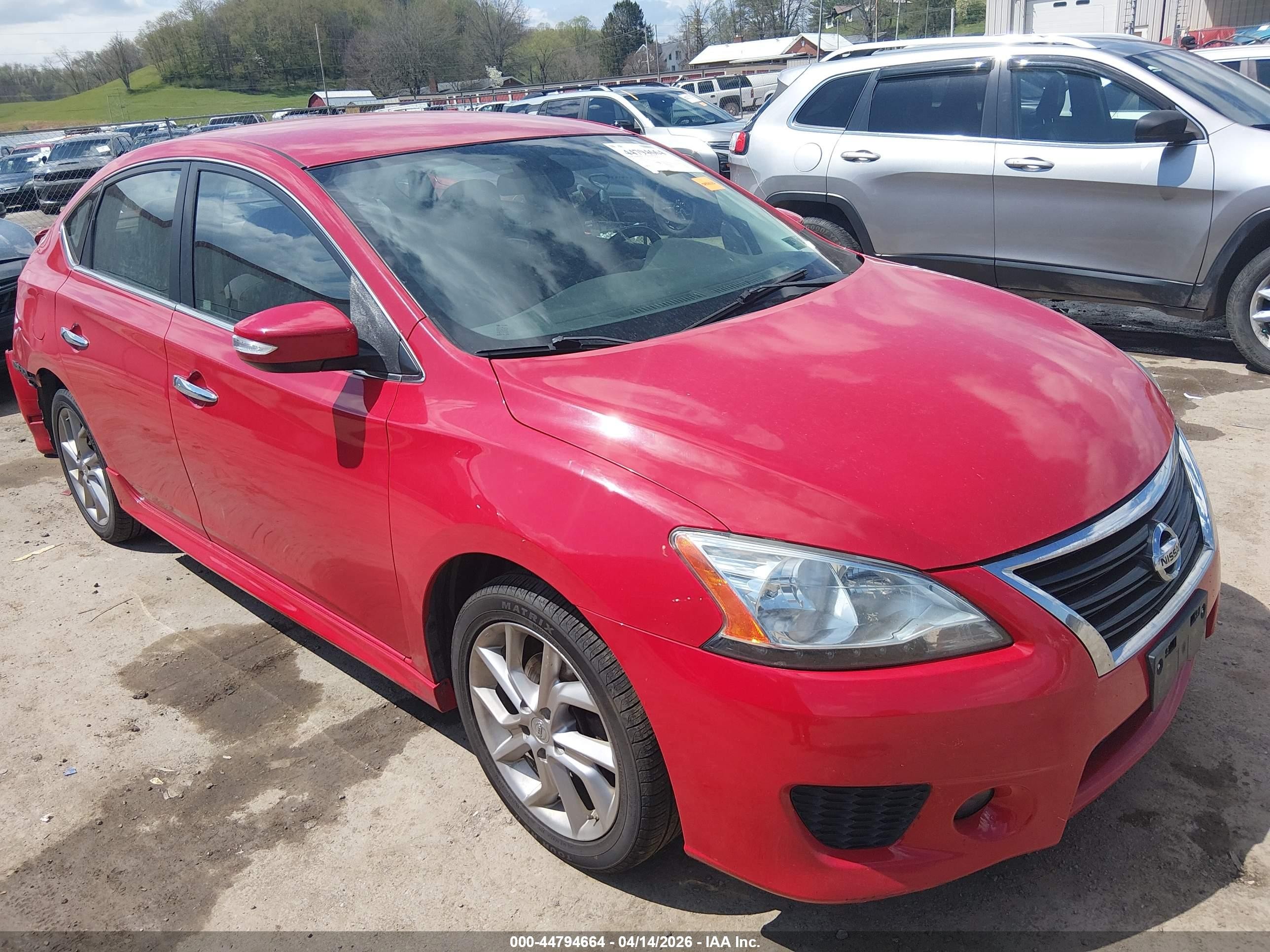2015 Nissan Sentra Sr Red vin: 3N1AB7AP4FY363986