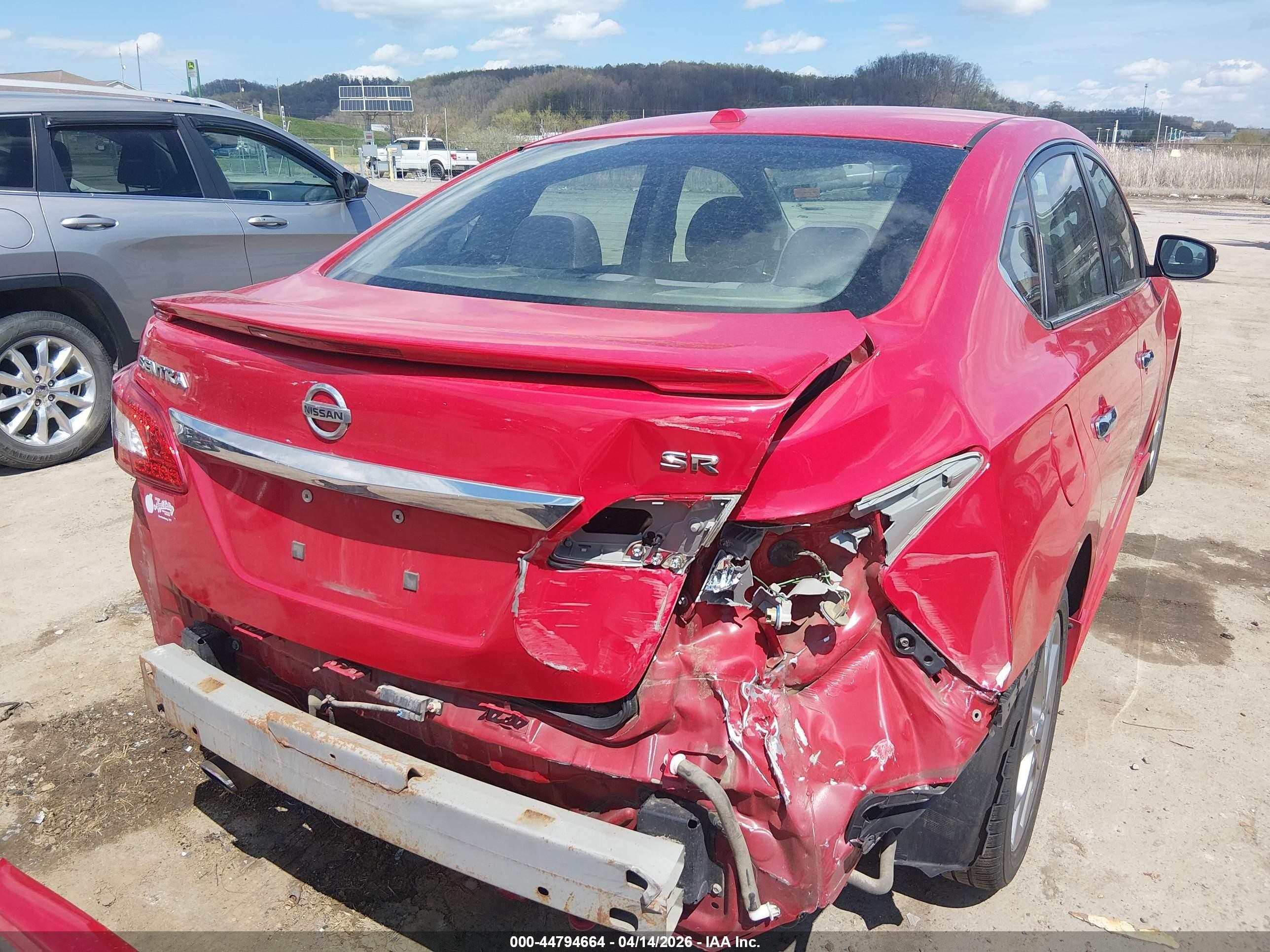 2015 Nissan Sentra Sr Red vin: 3N1AB7AP4FY363986