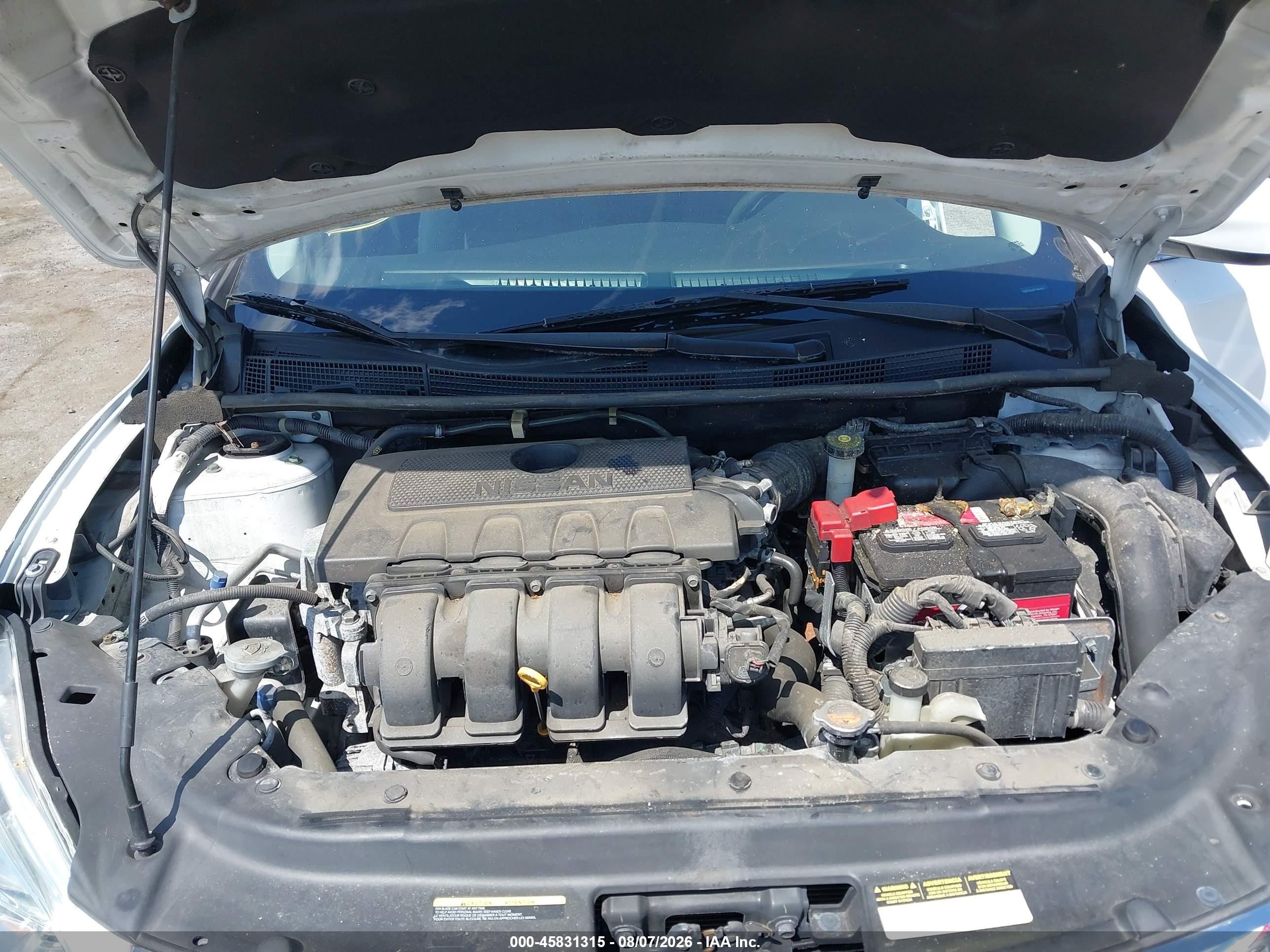 2015 Nissan Sentra Sv Белый vin: 3N1AB7AP4FY369836