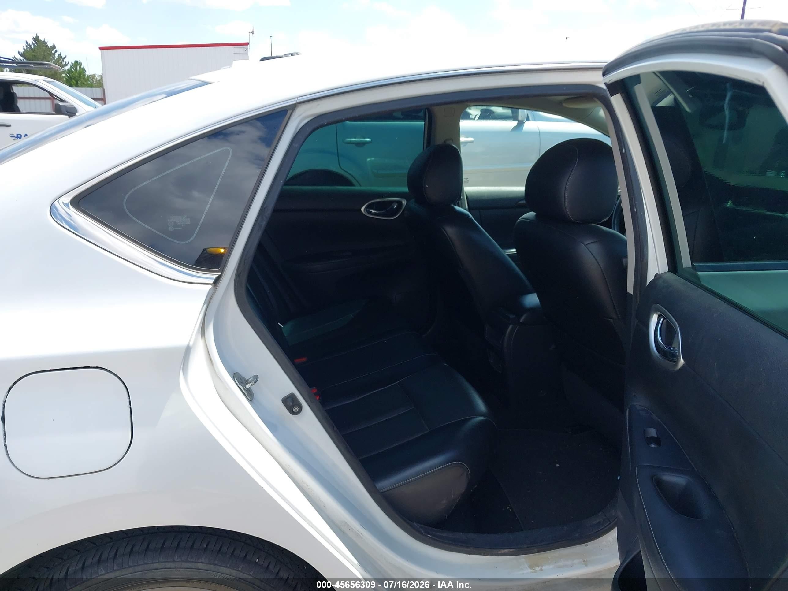 2015 Nissan Sentra Sl White vin: 3N1AB7AP4FY371666