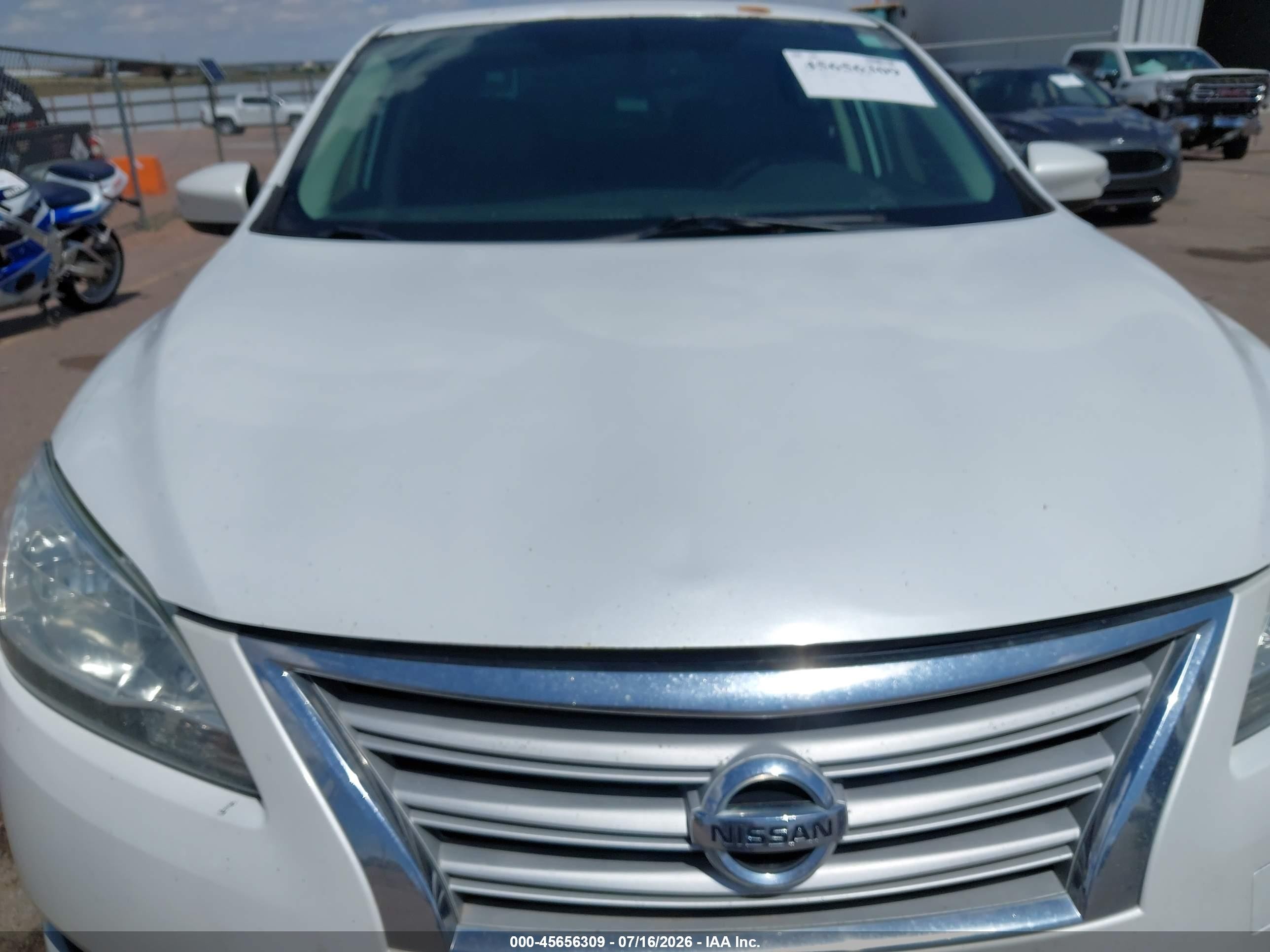 2015 Nissan Sentra Sl White vin: 3N1AB7AP4FY371666