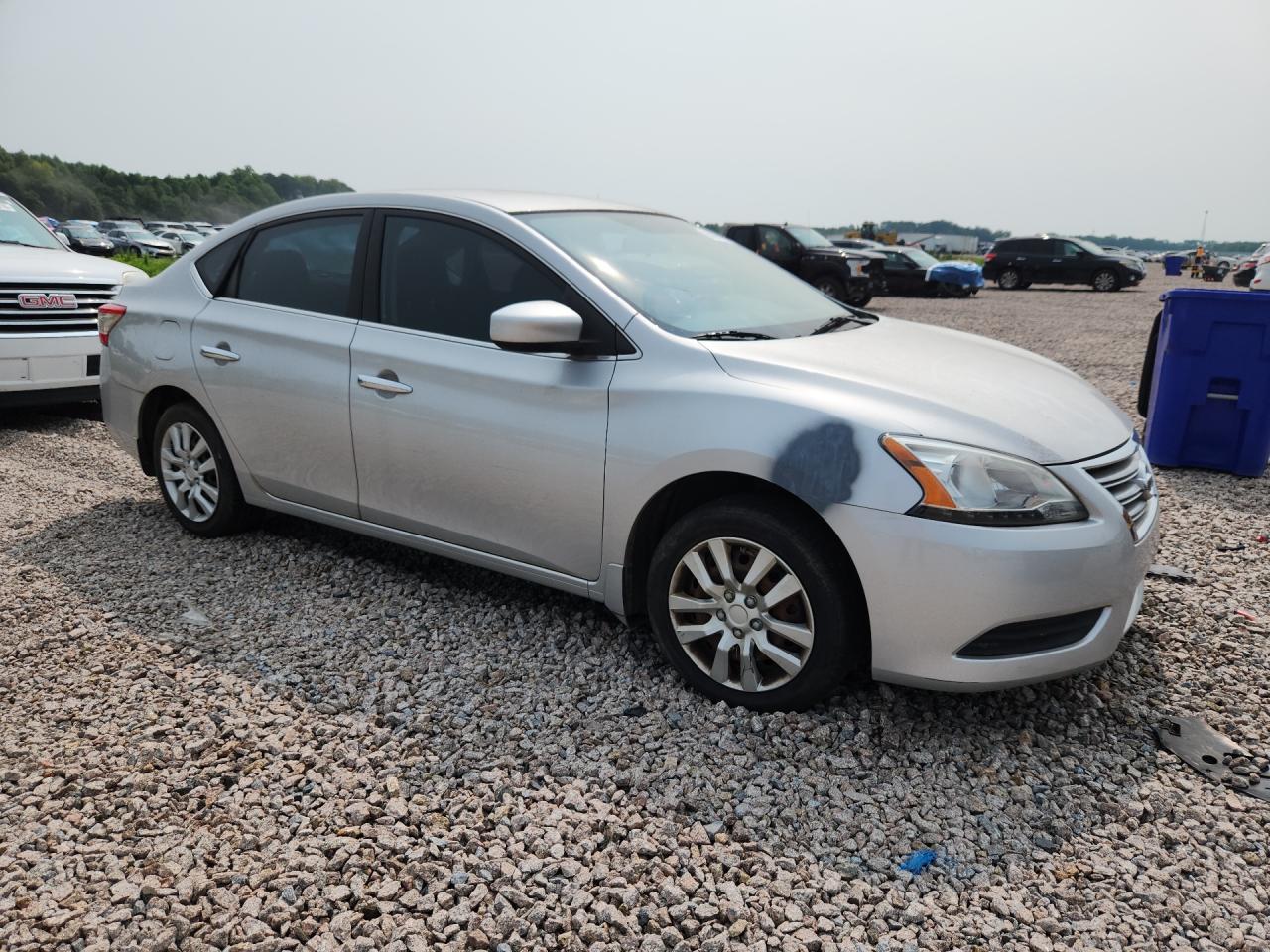 2015 Nissan Sentra S Silver vin: 3N1AB7AP4FY371781