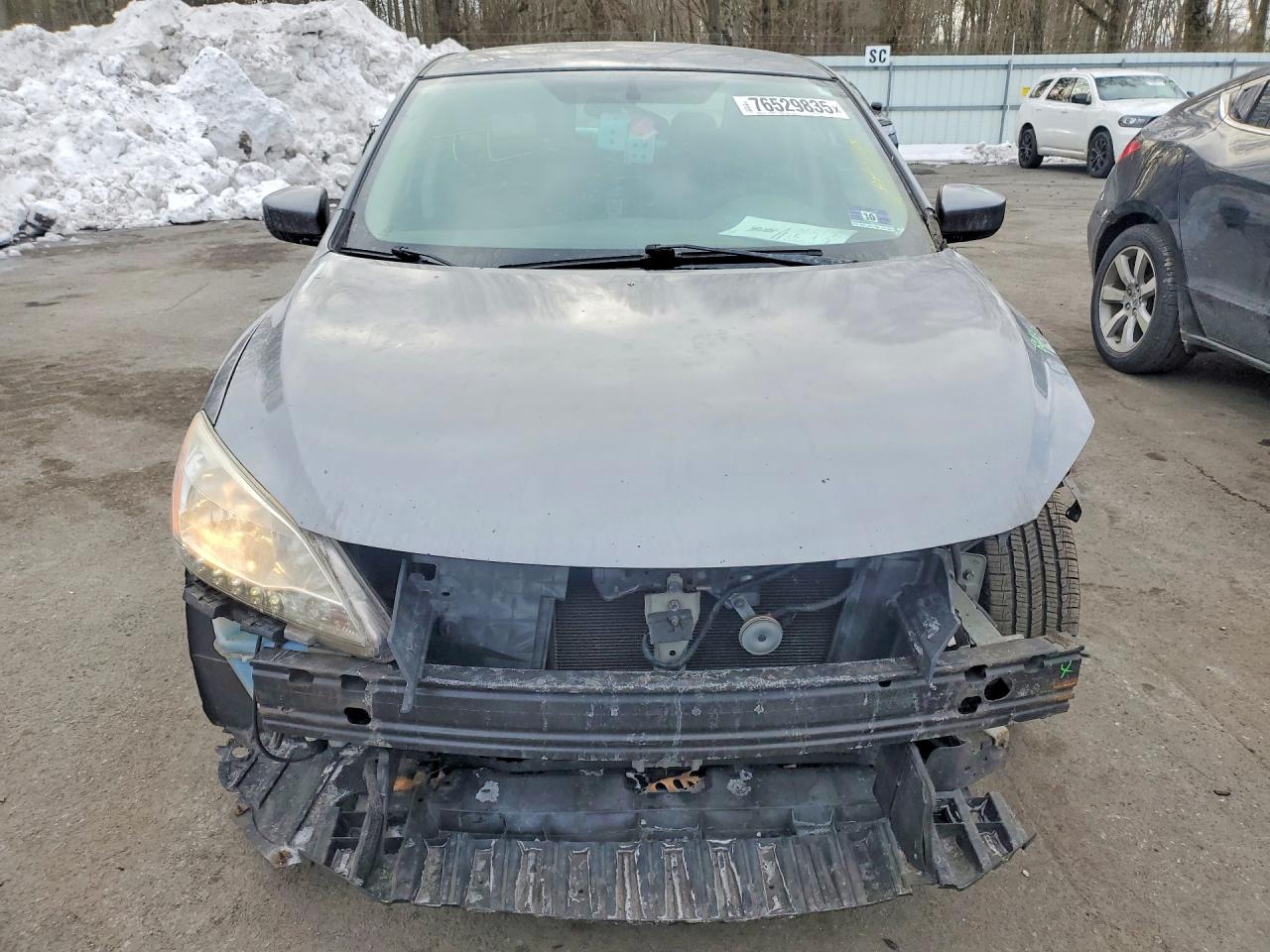 2015 Nissan Sentra S Серый vin: 3N1AB7AP4FY373157