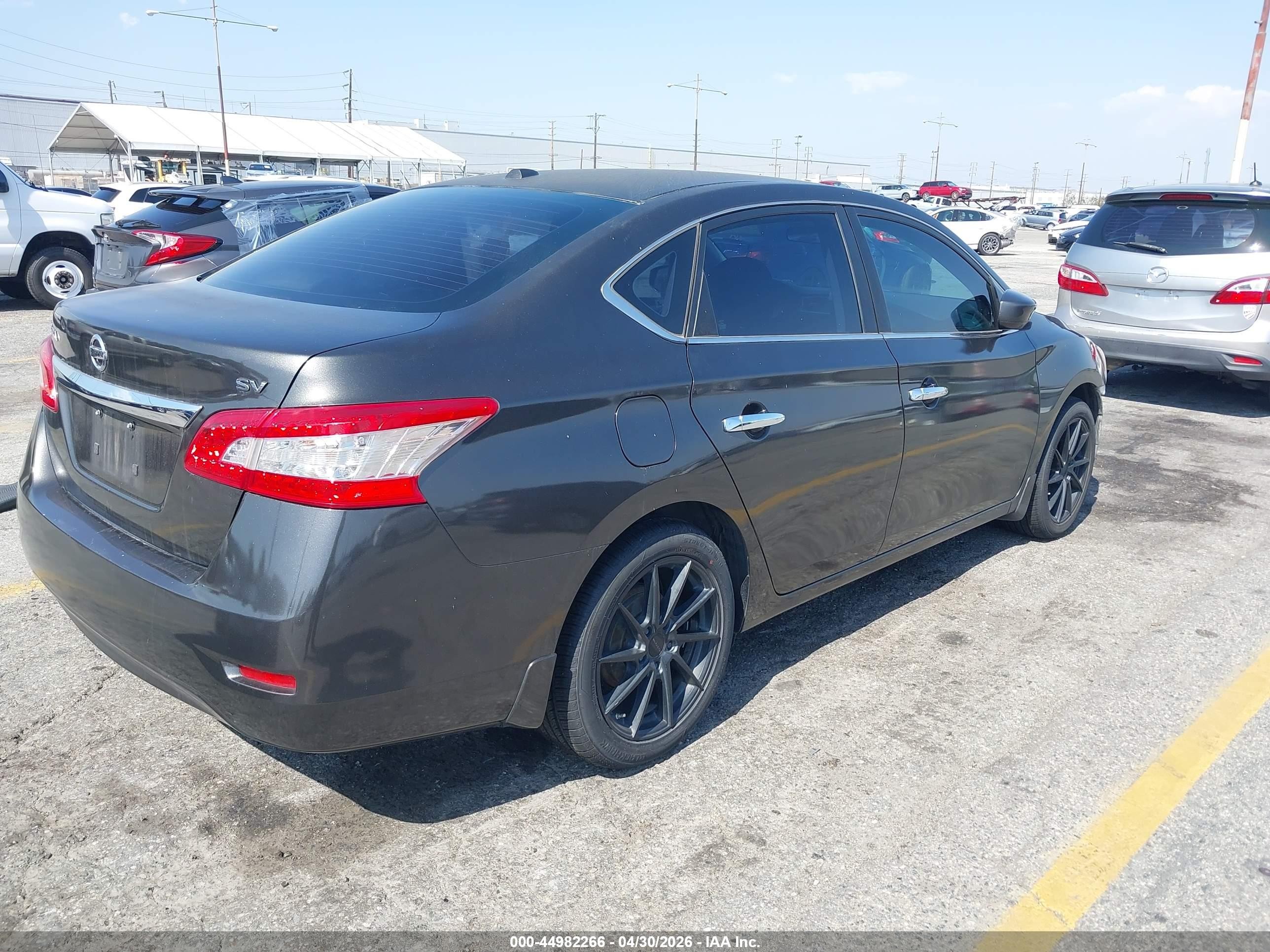 2015 Nissan Sentra Sv Gray vin: 3N1AB7AP4FY376897